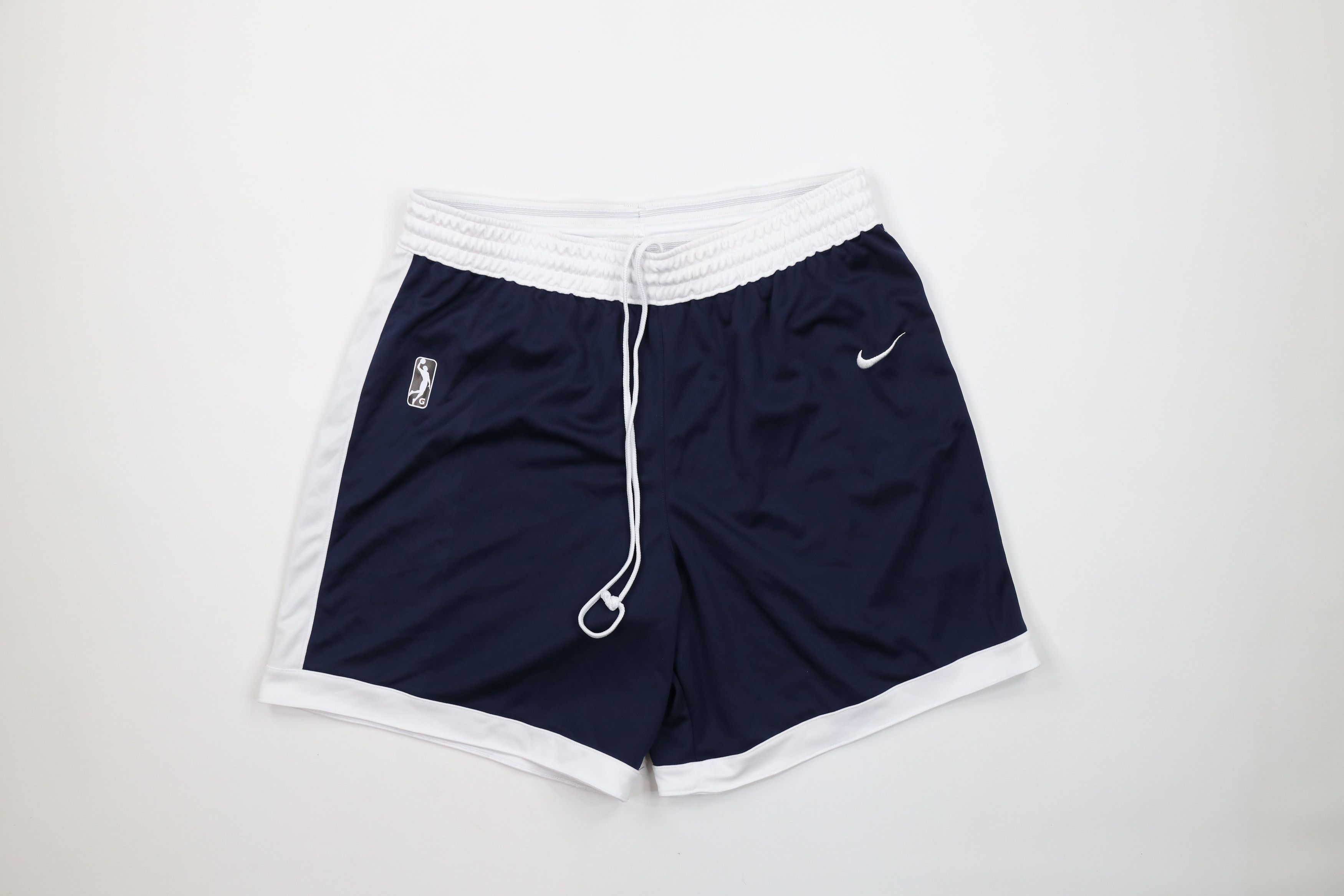 Image of Nike Issued Nba G League Basketball Shorts Navy Blue White, Men's (Size 36)