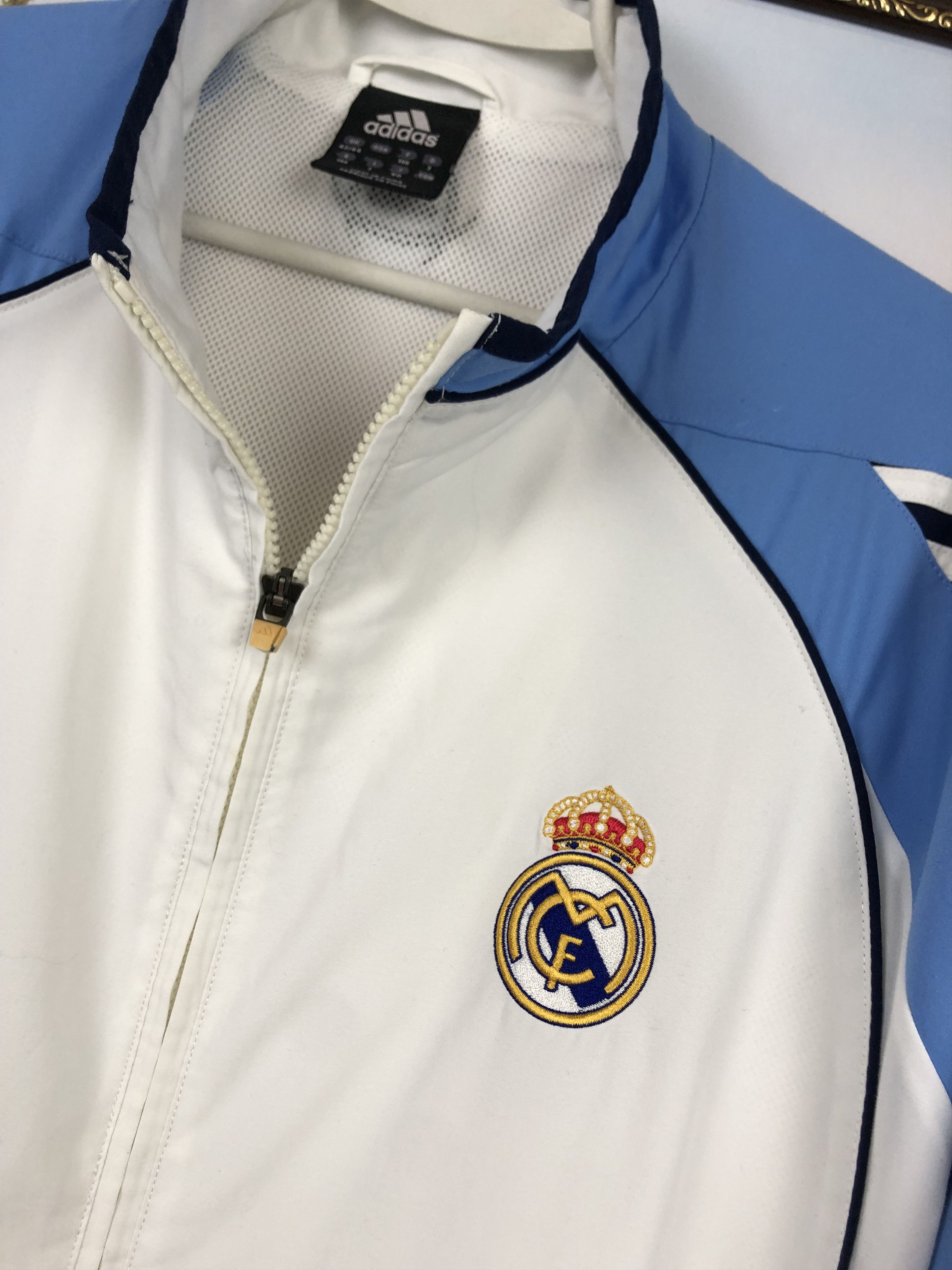 Adidas × Vintage Vintage Real Madrid Football Jacket Soccer Track Top Zip Size US L / EU 52-54 / 3 - 9 Thumbnail