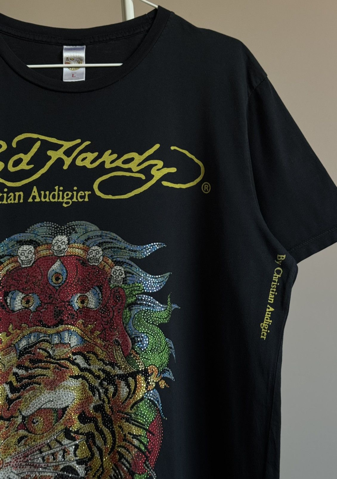 Ed Hardy Ed Hardy Tiger Dragon Tshirt Christian Audigier Size US L / EU 52-54 / 3 - 3 Thumbnail