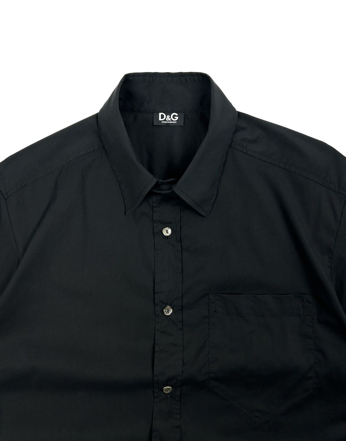 Dolce & Gabbana Vintage DOLCE & GABANNA Short Sleeve Shirt Black Archive Y2K Size US L / EU 52-54 / 3 - 7 Thumbnail