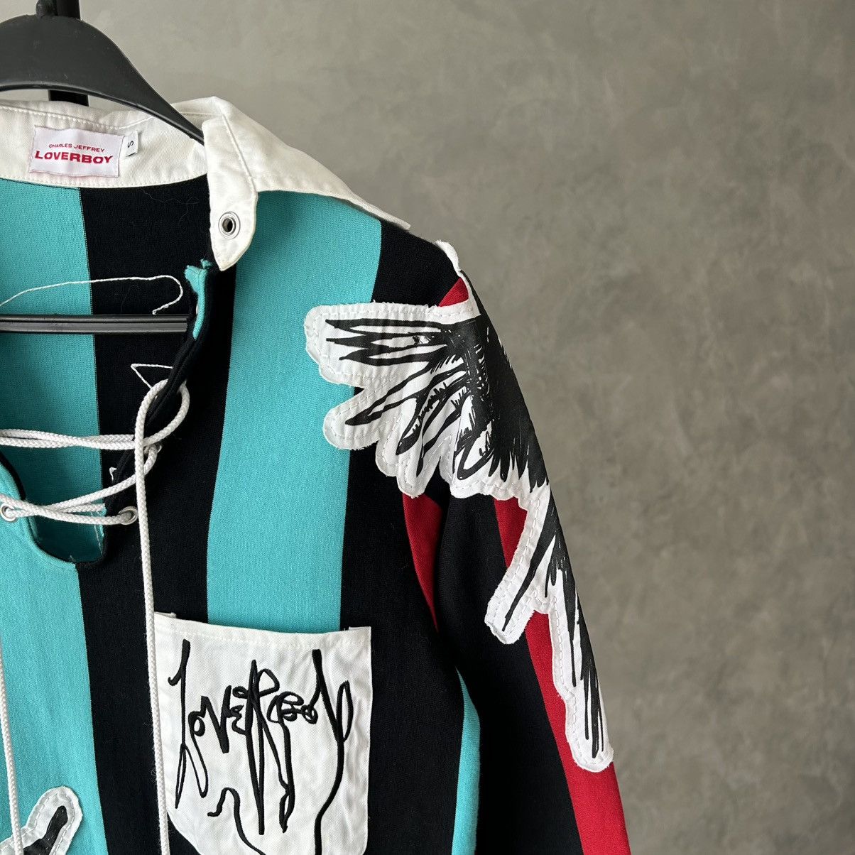 Charles Jeffrey LOVERBOY Charles Jeffrey Loverboy Magpie Striped Rugby Polo Size US S / EU 44-46 / 1 - 6 Thumbnail