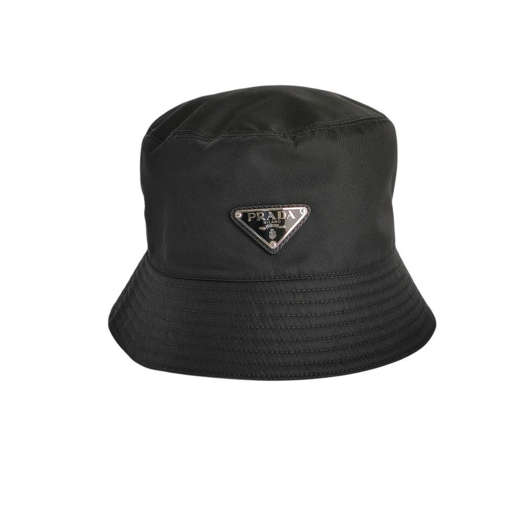 Prada Prada Prada Triangle Logo Re-Nylon Bucket Hat Textile Hats 1HC137 DUTY FREE for USA Size ONE SIZE - 1 Thumbnail