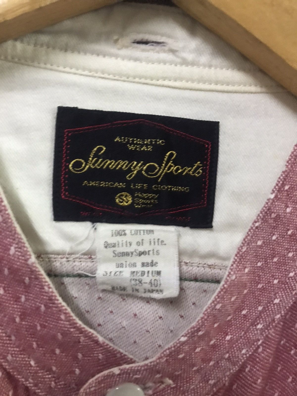 Japanese Brand × Sunny Sports SUNNY CLOUD - Red Chambray Selvedge Work Shirt Size US M / EU 48-50 / 2 - 3 Thumbnail