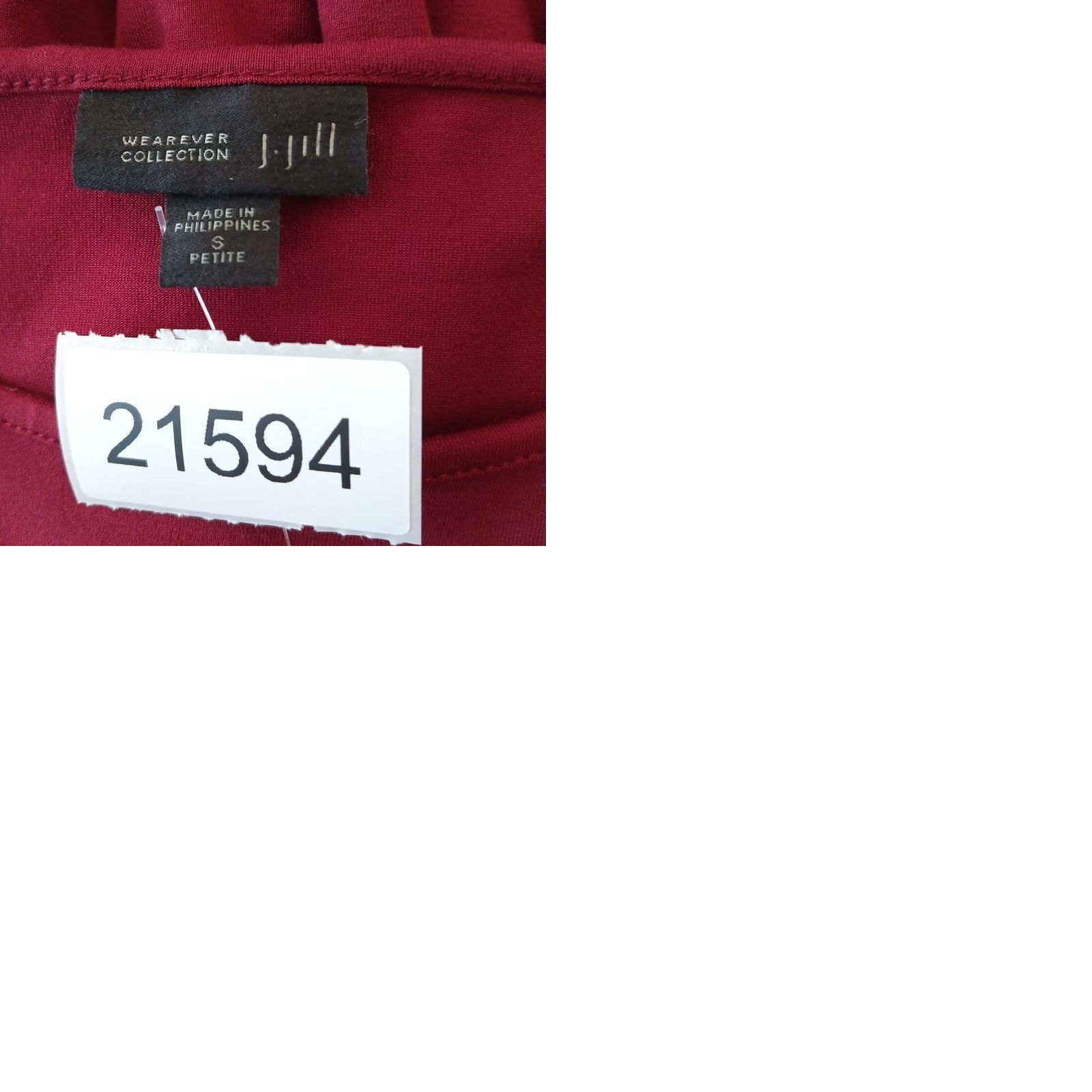 J. Jill J.Jill Wearever Shift Dress Red Short Sleeve Pleated Pullover Knee Length Petite Small Womens Property: PS Size S / US 4 / IT 40 - 9 Thumbnail