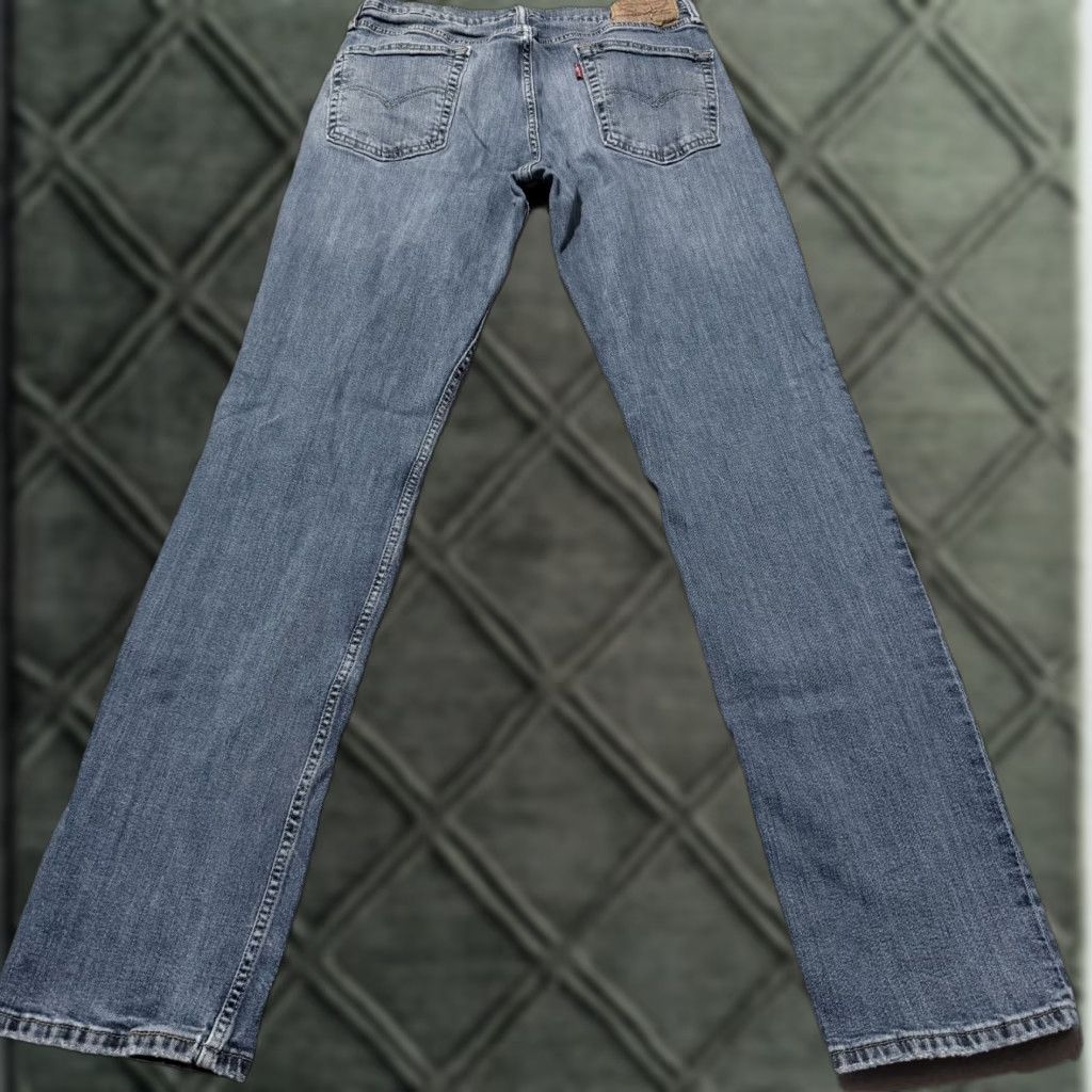 Levi's Levi's 514 Jeans Men Blue Denim Low Rise Classic Straight Fit 32x34 Distressed - Levi's Jeans Men Blue Denim 32x34 Distressed Size US 32 / EU 48 - 1 Thumbnail