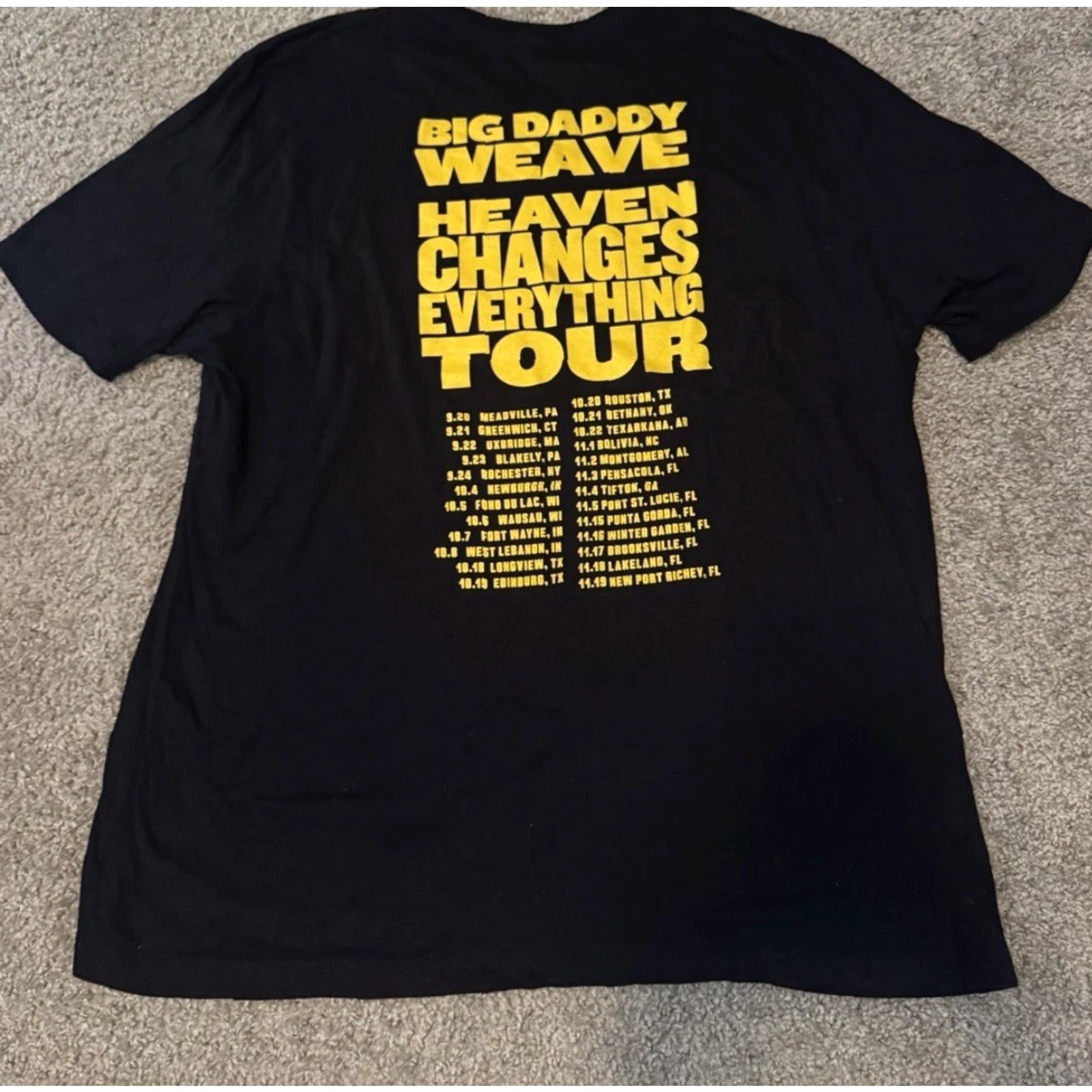 Changes VINTAGE Big Daddy Weave Heaven Changes Everything Tour Black T-Shirt 2XL Size US XXL / EU 58 / 5 - 4 Thumbnail
