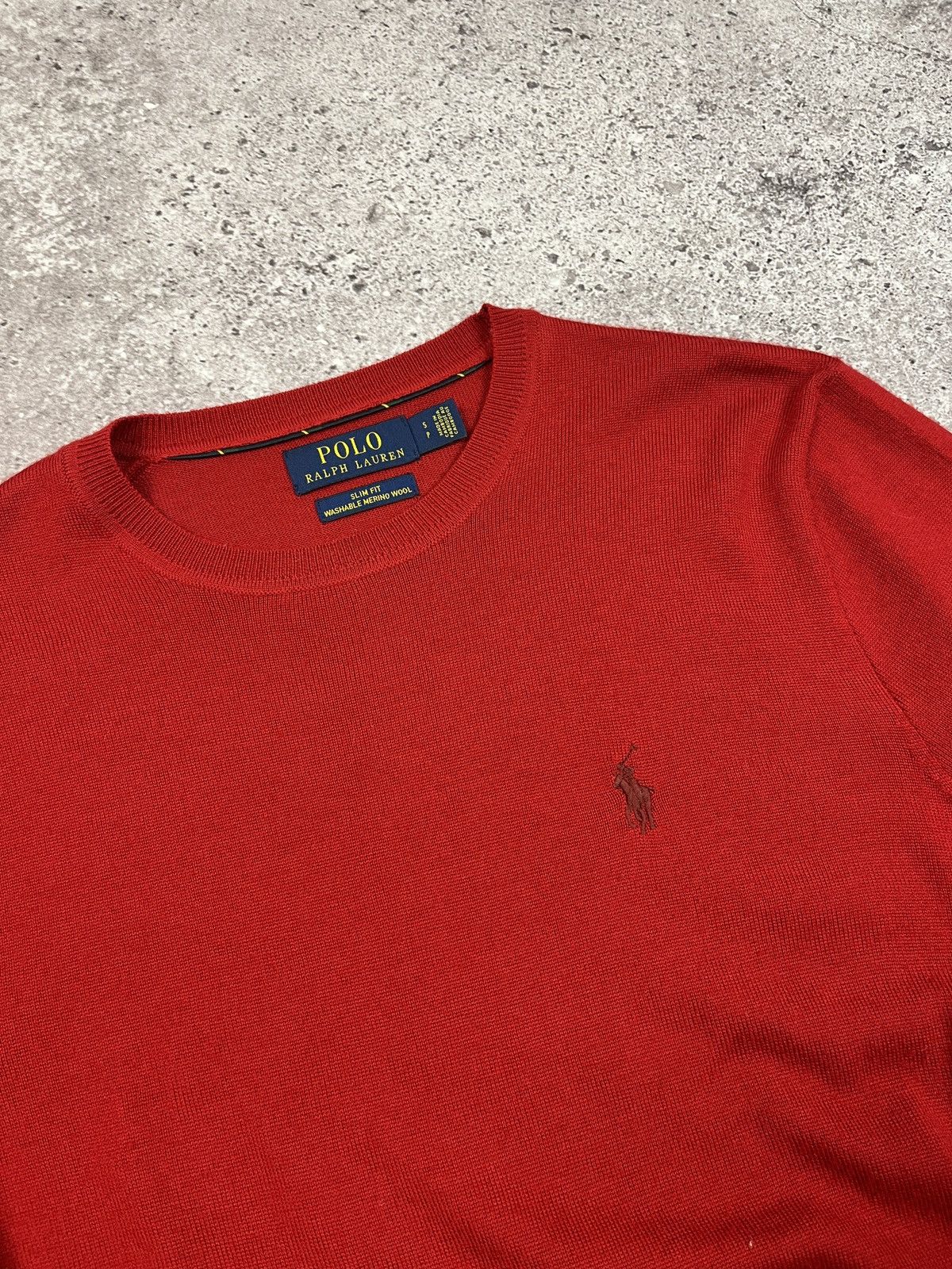 Polo Ralph Lauren Slim Fit Washable Merino Wool Sweater Size US S / EU 44-46 / 1 - 3 Thumbnail