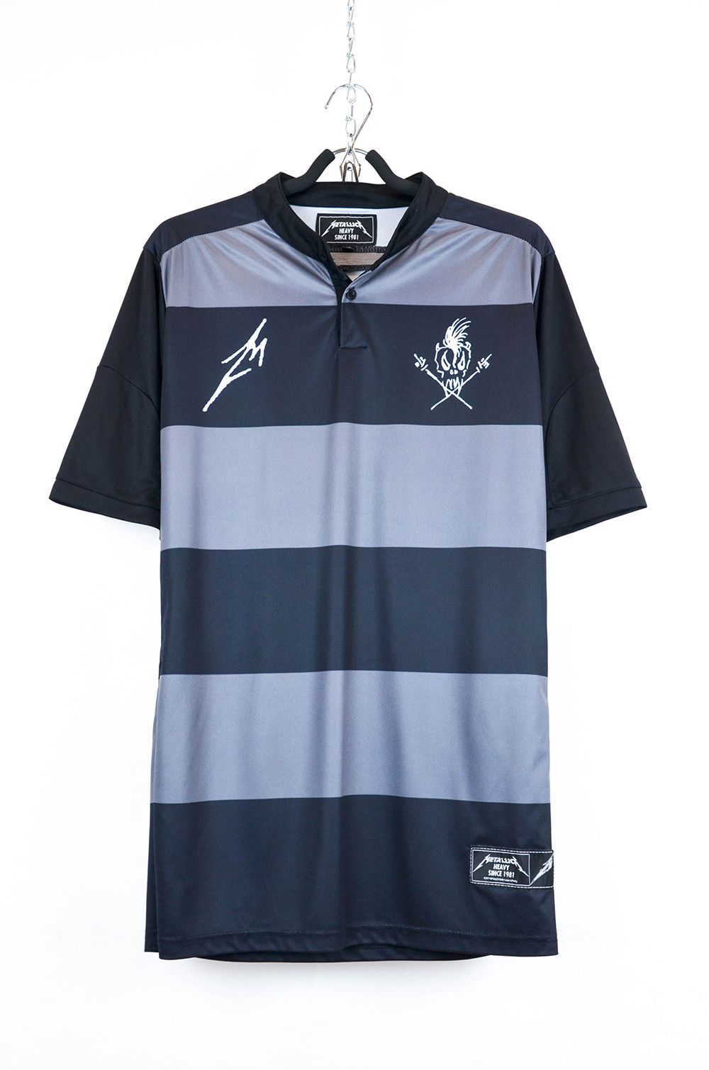 Metallica Metallica Heavy Since 1981 Rugby Striped Shirt – Size XL Size US XL / EU 56 / 4 - 1 Thumbnail