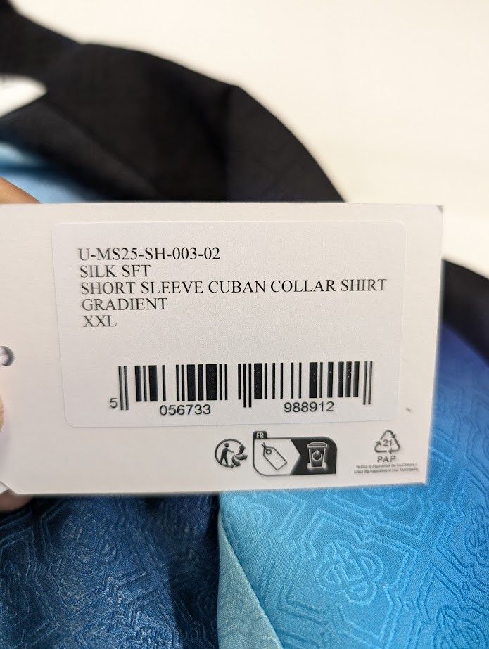Casablanca o1rshd1 DUP / Short Sleeve Cuban Collar Shirt in Gradient Size US XXL / EU 58 / 5 - 15 Thumbnail