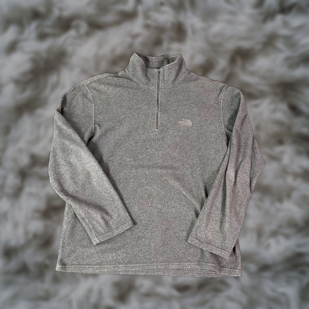 The North Face VINTAGE The North Face 1/4 Zip Fleece Pullover Men’s L Gray Embroidered Logo Size US L / EU 52-54 / 3 - 1 Thumbnail