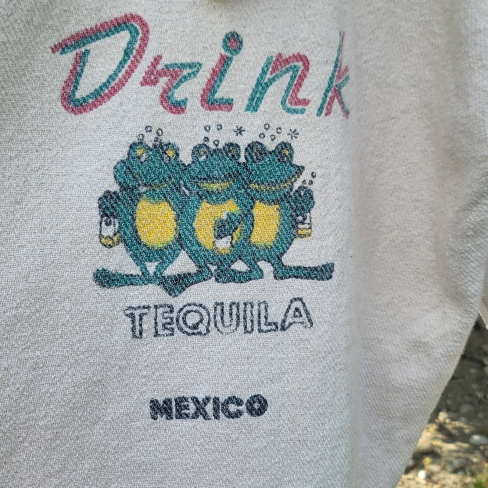 The Unbranded Brand Vtg Drink Tequila Canvas Mexican Hoodie Size US XL / EU 56 / 4 - 5 Thumbnail