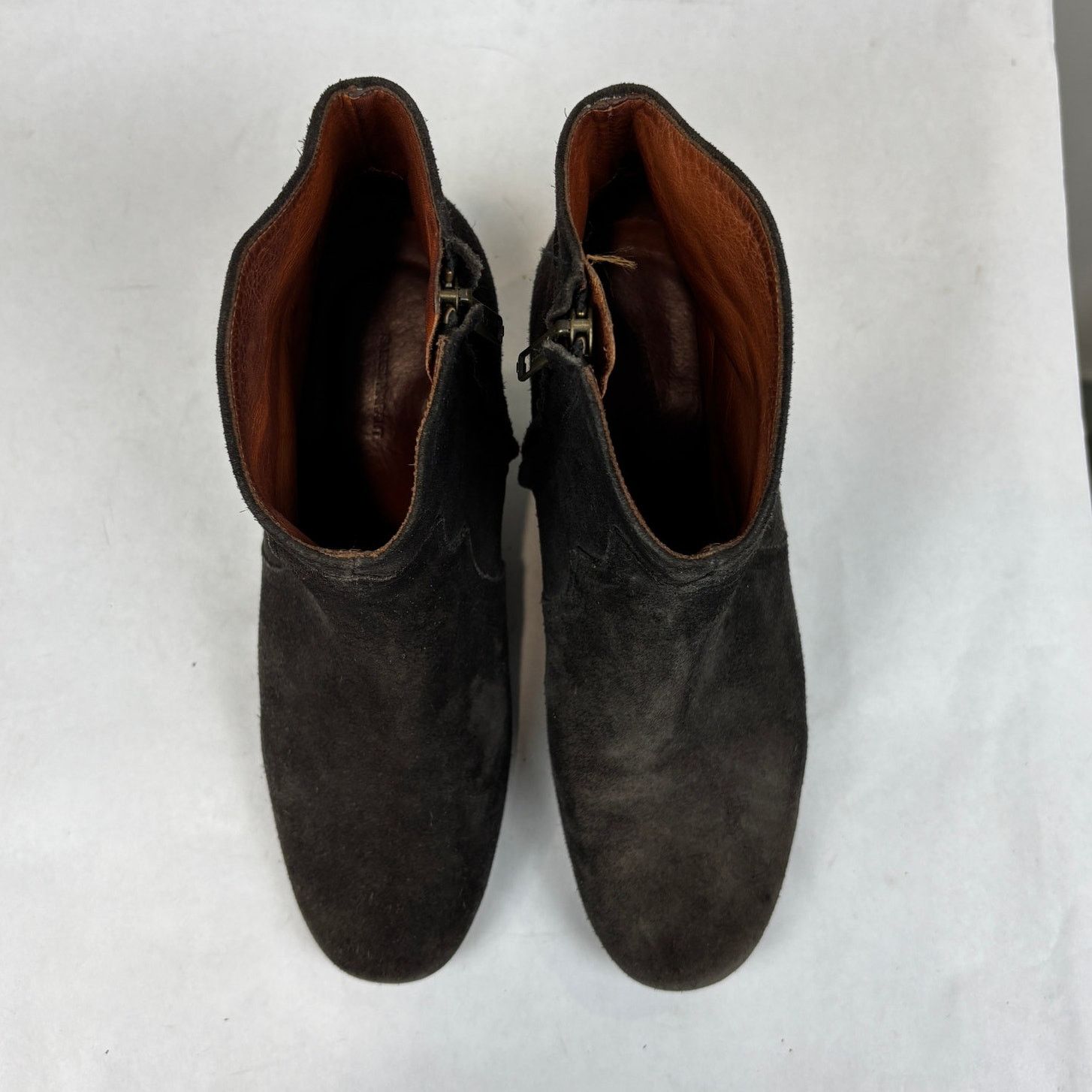 Isabel Marant Isabel Marant Dicker Suede Brown Block Heel Booties 39 US 9 Size US 9 / IT 39 - 6 Thumbnail