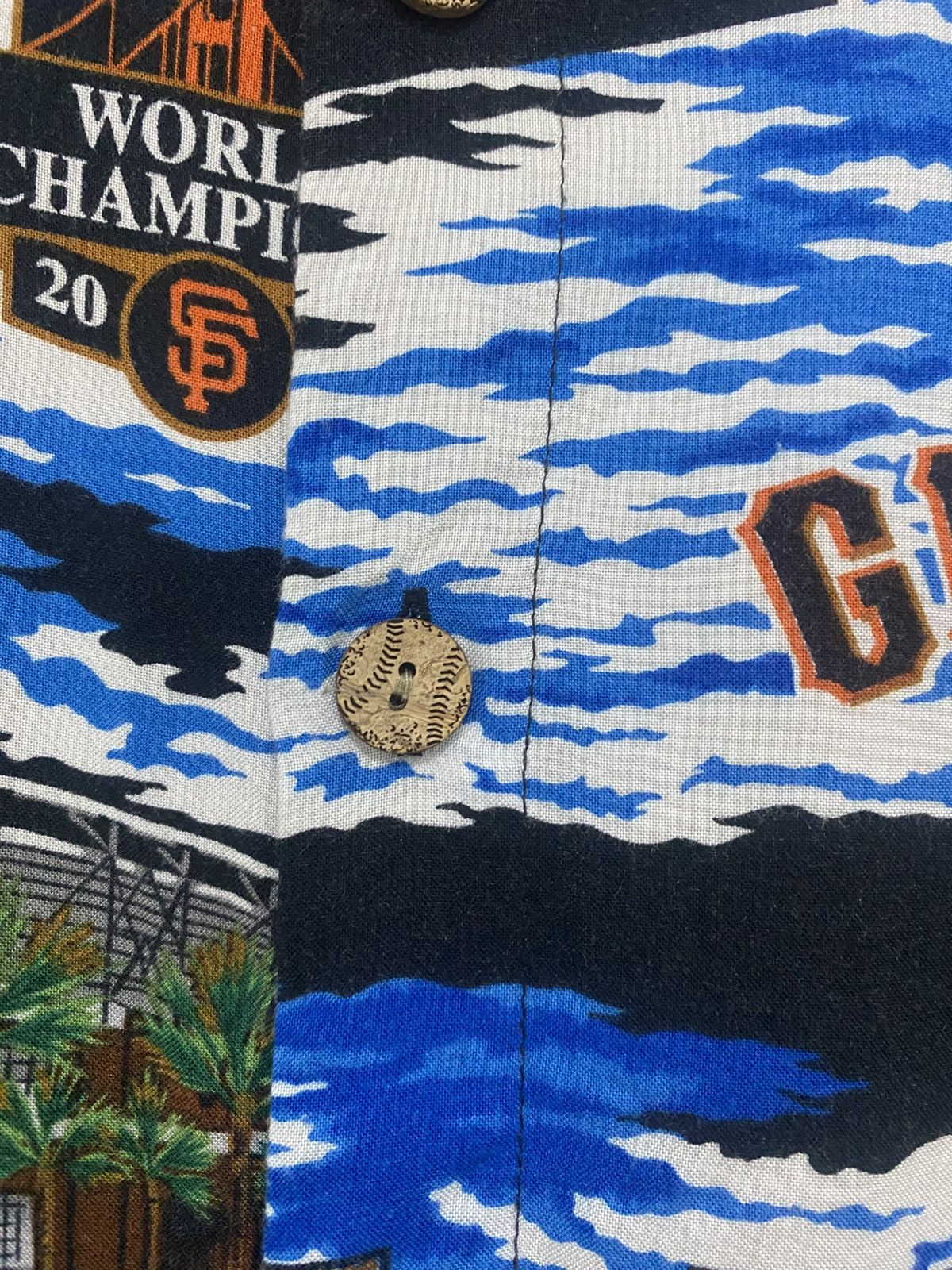 Japanese Brand × MLB × NFL Vintage MLB Giant San Francisco Rayon Shirt Rare Design Size US S / EU 44-46 / 1 - 8 Thumbnail