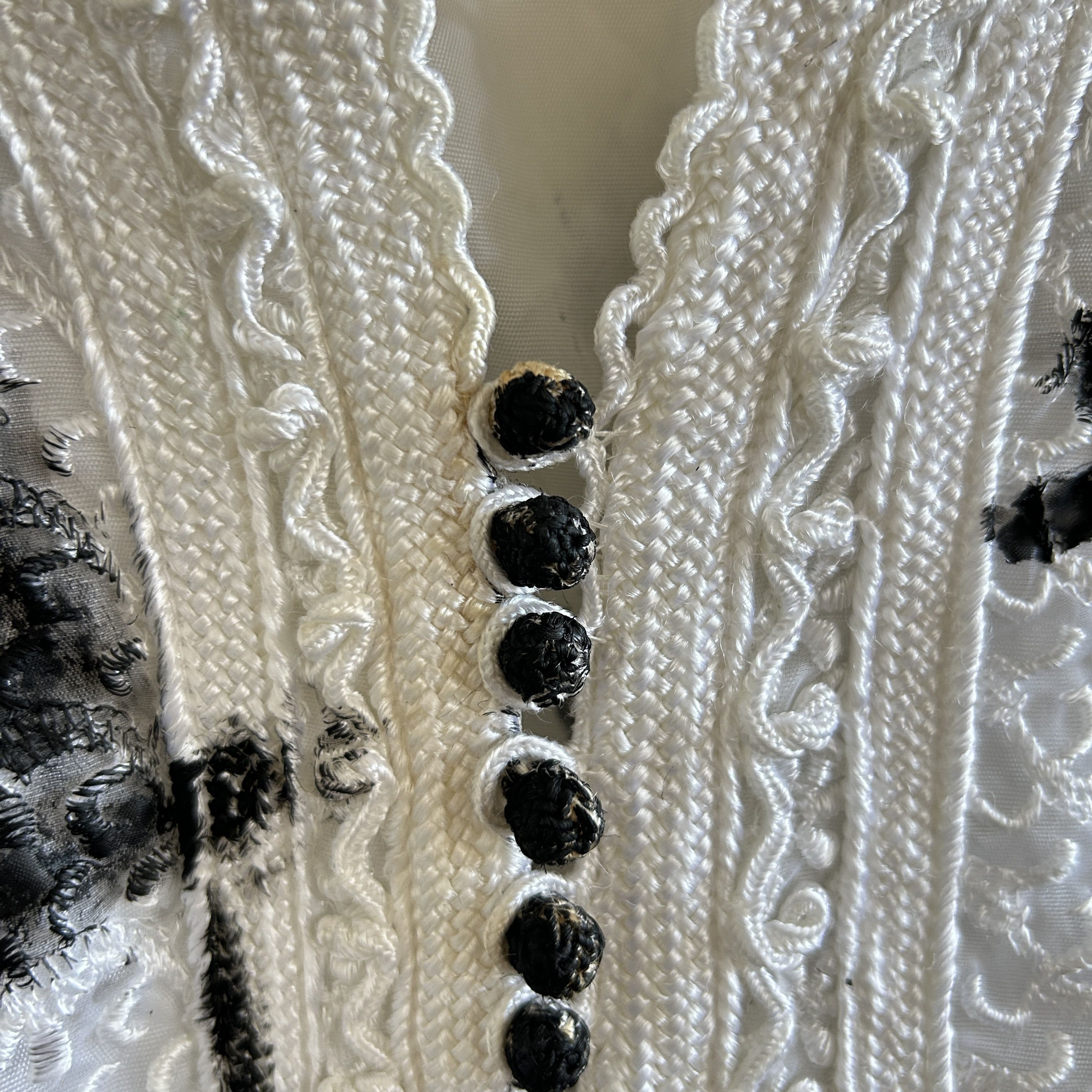 Custommade Hand Painted Playing Card Embroidered Tulle Vest Size M / US 6-8 / IT 42-44 - 11 Thumbnail
