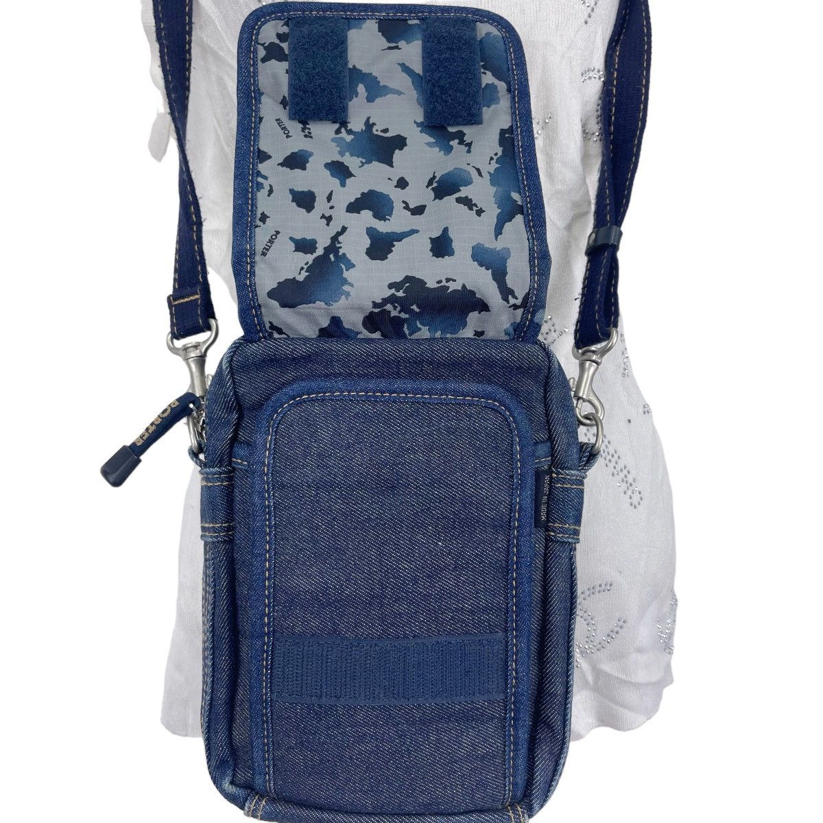 Porter × Porter Classic Porter Blue Denim Crossbody Bag Size ONE SIZE - 4 Thumbnail