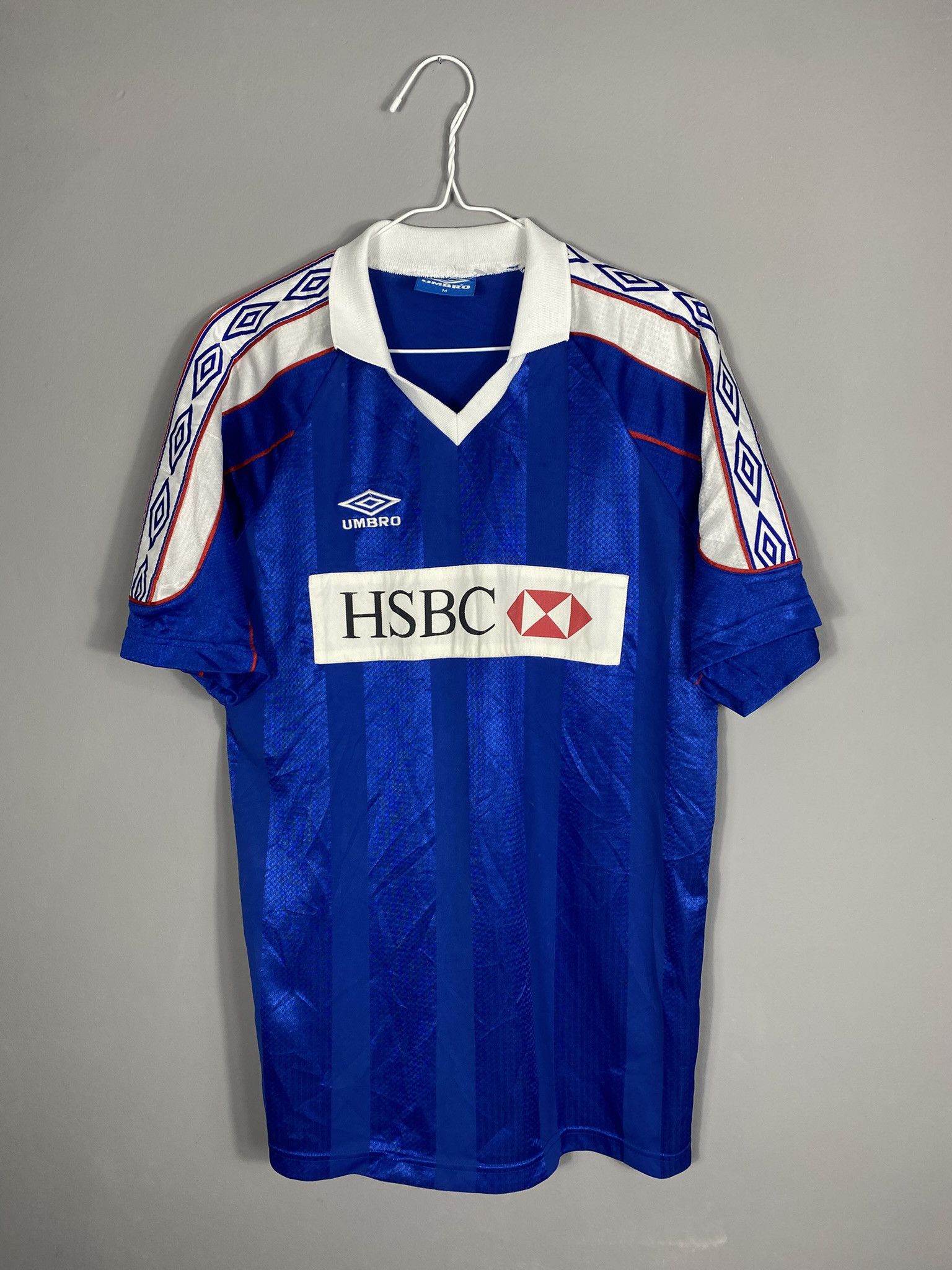 Other Umbro Jersey Football Soccer T-Shirt Polo 1990 HSBC Bank Size US M / EU 48-50 / 2 - 1 Thumbnail