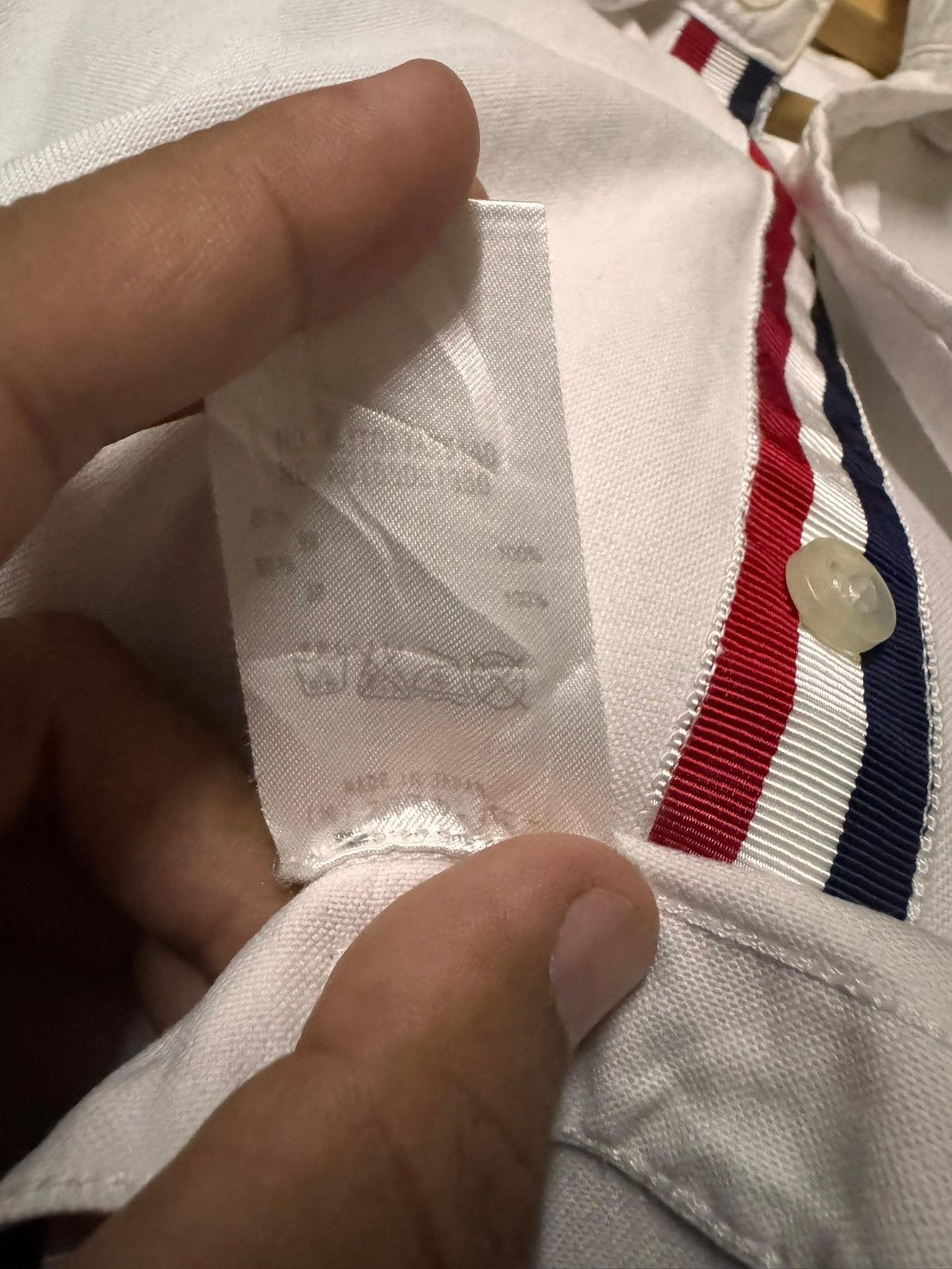 Thom Browne Thom Browne A Pink Striped Shirt Over The Chest Size US M / EU 48-50 / 2 - 8 Thumbnail