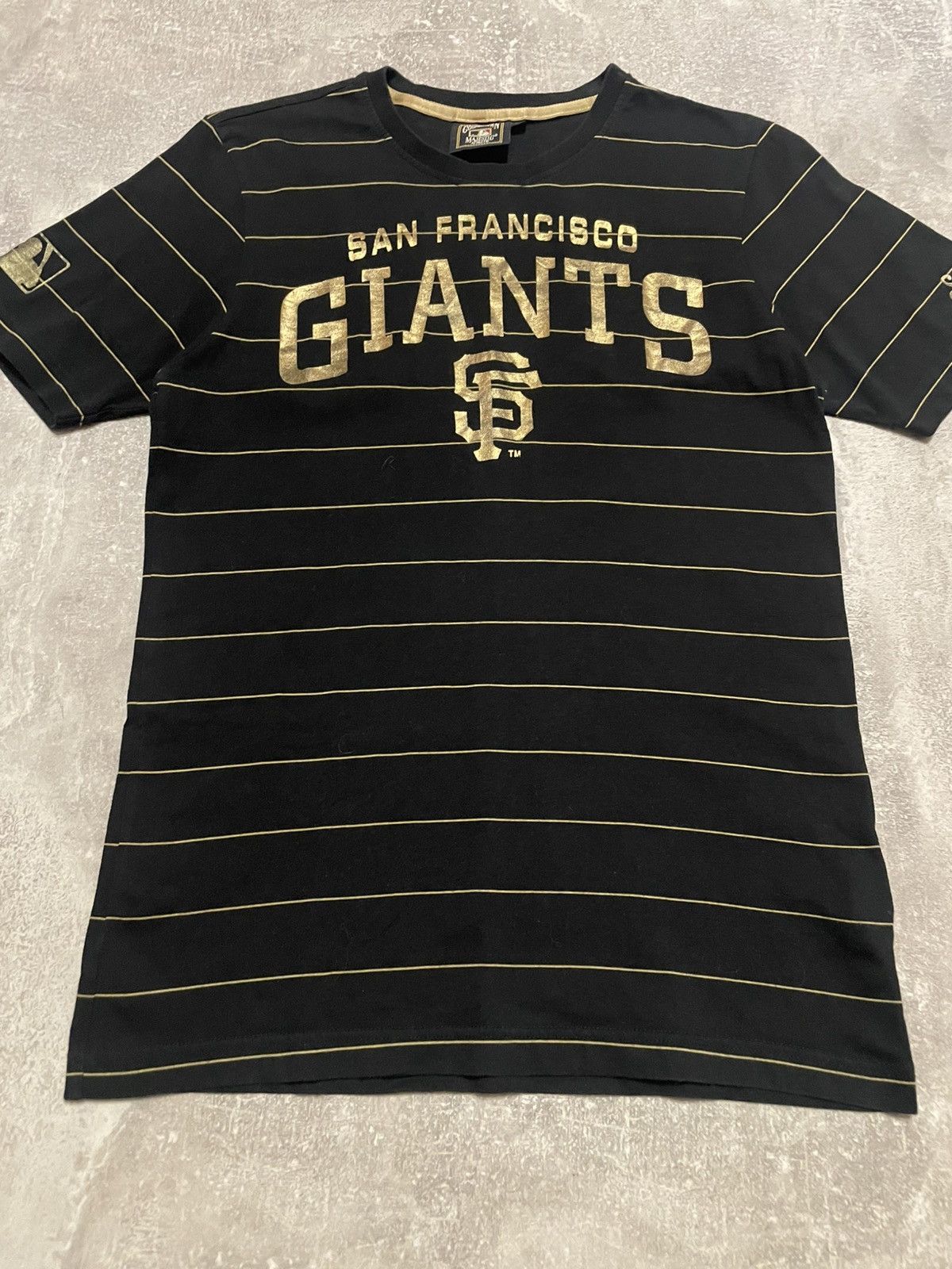 Majestic Vintage Majestic San Francisco Giants Striped NBA T-Shirt Size US S / EU 44-46 / 1 - 3 Thumbnail
