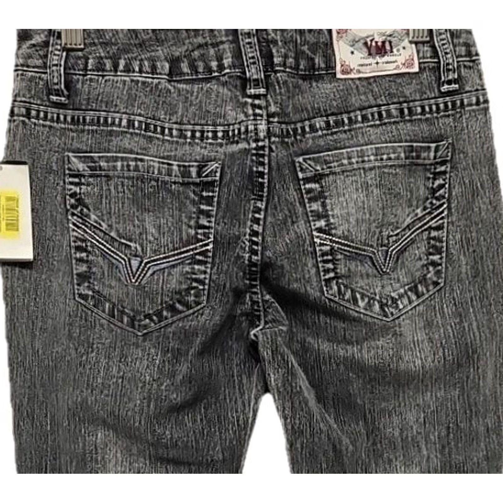 Denime YMI Skinny Jeans Women Size 3 Gray Stretch Denim Mid Rise NWT Jeans Women Slim Skinny Gray NWT Regular Rise 28in Inseam Womens Size 26" / US 2 / IT 38 - 6 Thumbnail