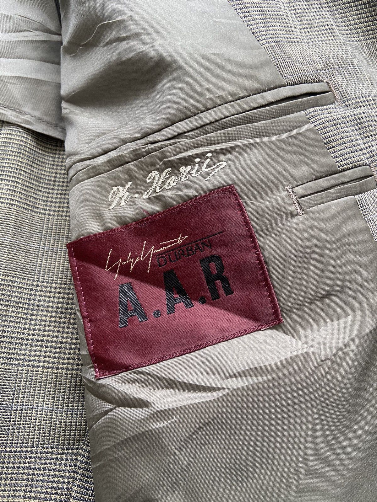 Yohji Yamamoto Vintage SS01 A.A.R Durban Signature Glen Plaid Jacket Size 44R - 7 Thumbnail