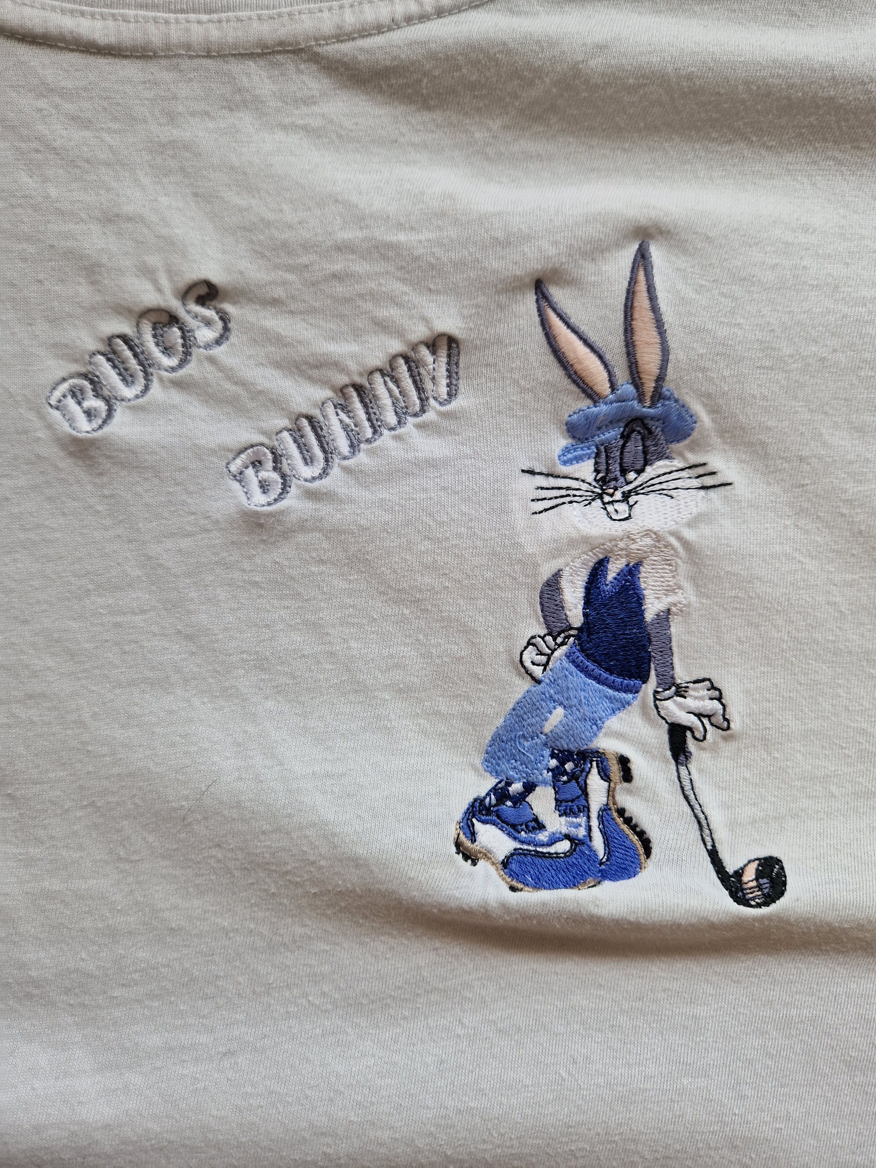 Warner Bros Vintage Bugs Bunny Embroidery T-shirt Size US L / EU 52-54 / 3 - 2 Thumbnail