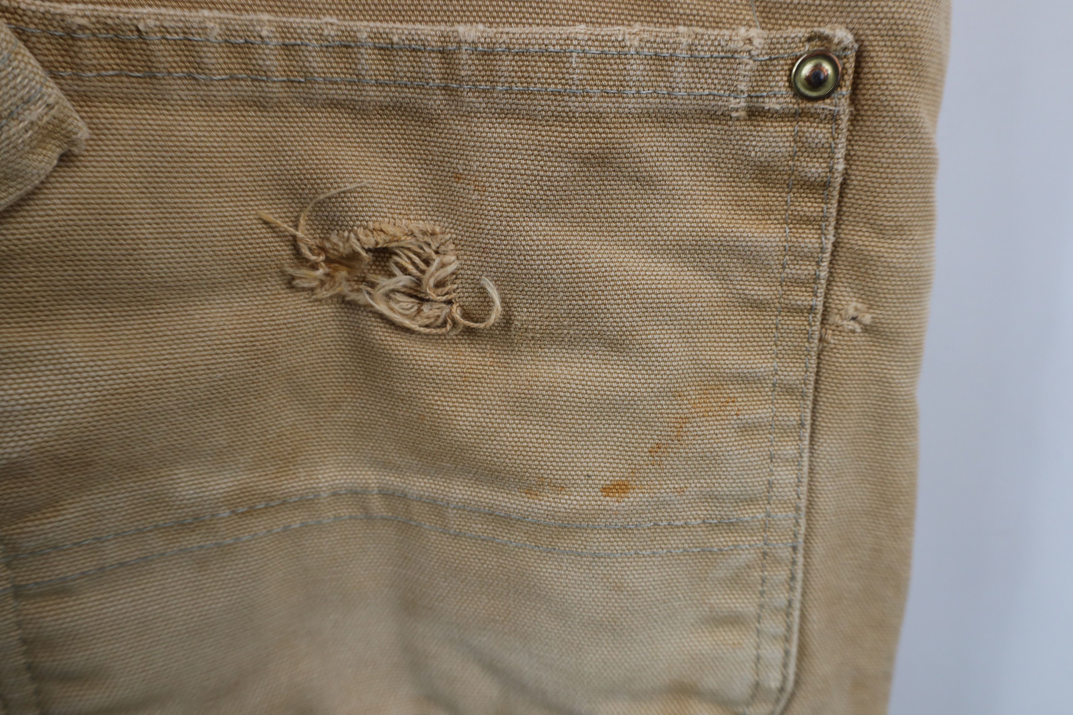 Carhartt × Vintage Vintage 90s Carhartt Thrashed Quilted Double Knee Overalls Size US 36 / EU 52 - 17 Thumbnail