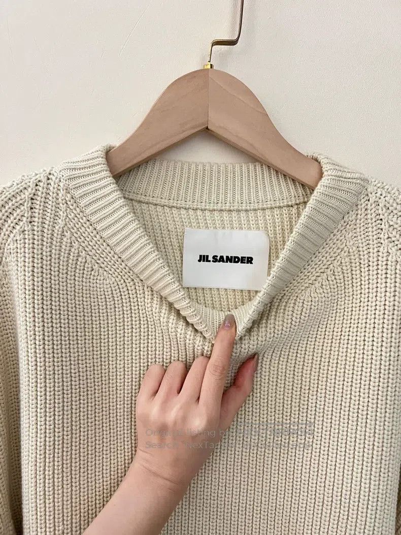 Jil Sander Jil Sander size 46 Off-white knitwear Size S / US 4 / IT 40 - 2 Thumbnail