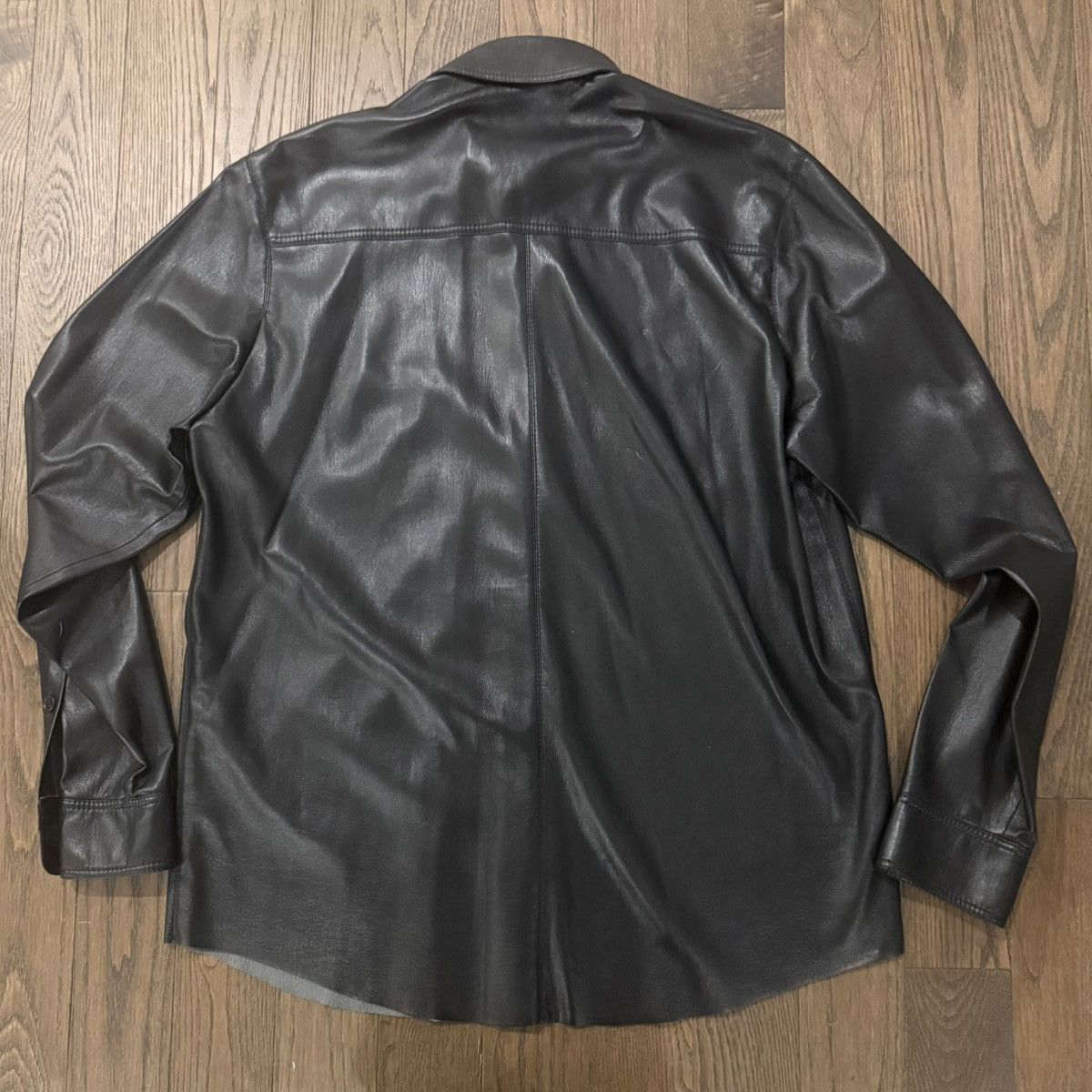 Nanushka Vegan Lambskin over shirt jkt Size US L / EU 52-54 / 3 - 2 Thumbnail