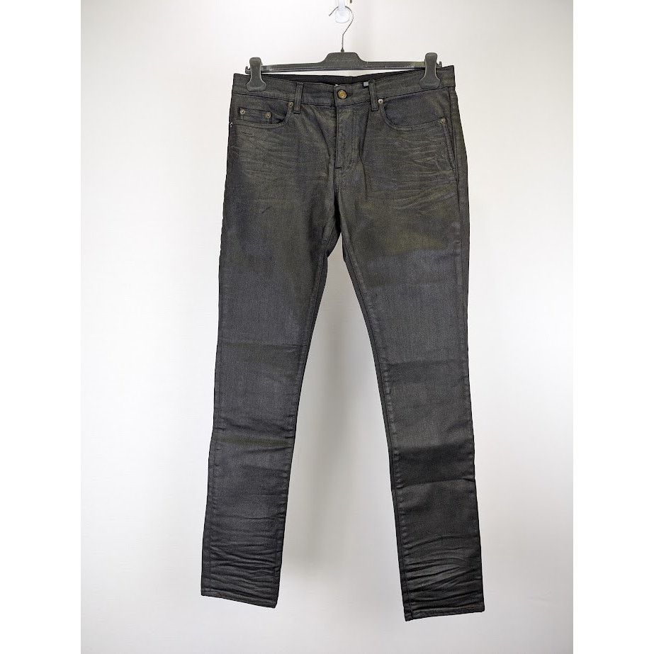 Saint Laurent Paris o1rshd1 Q:2 / Skinny 5 Pocket Low Nightrider Jeans in Black Size US 34 / EU 50 - 2 Thumbnail