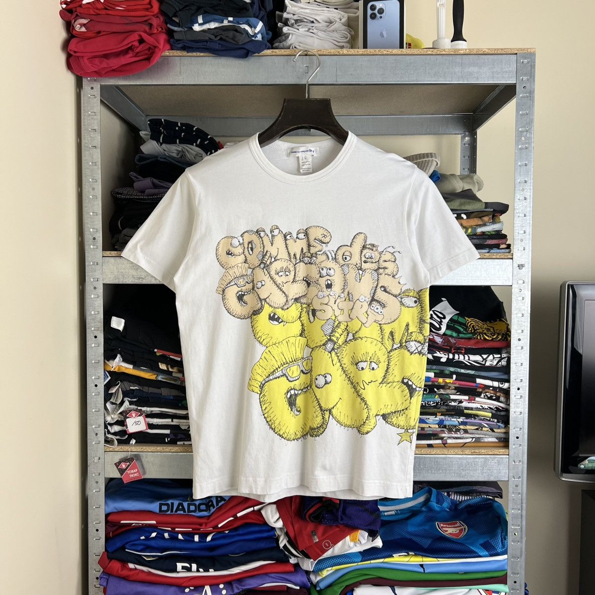 Comme des Garcons Rare! Comme Des Garcons x Kaws Overprint Tee Y2K Size US L / EU 52-54 / 3 - 1 Thumbnail