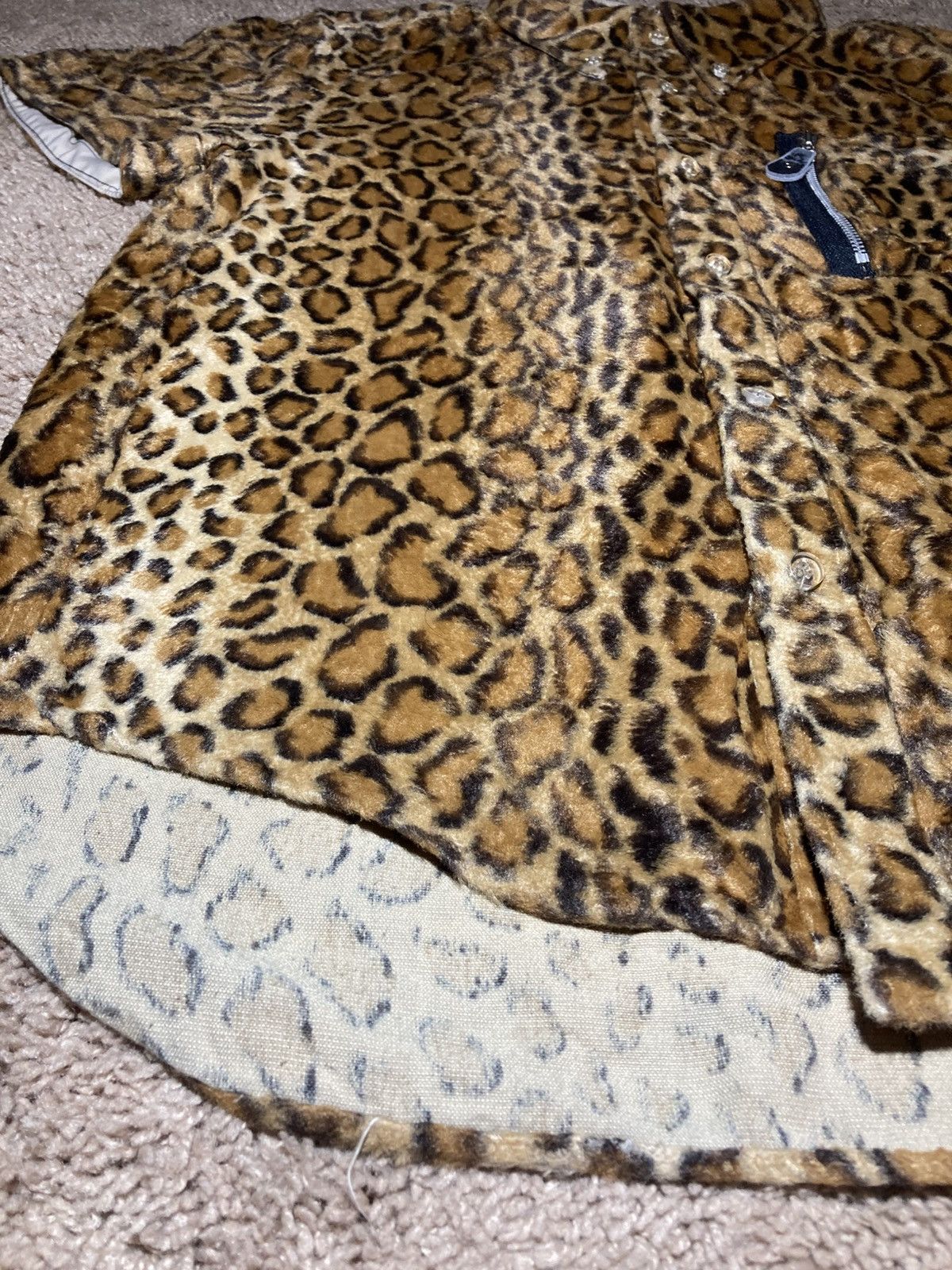 20471120 AW97 20471120 Leopard Button Down Shirt Deep Pile Fleece 90s Size US M / EU 48-50 / 2 - 7 Thumbnail