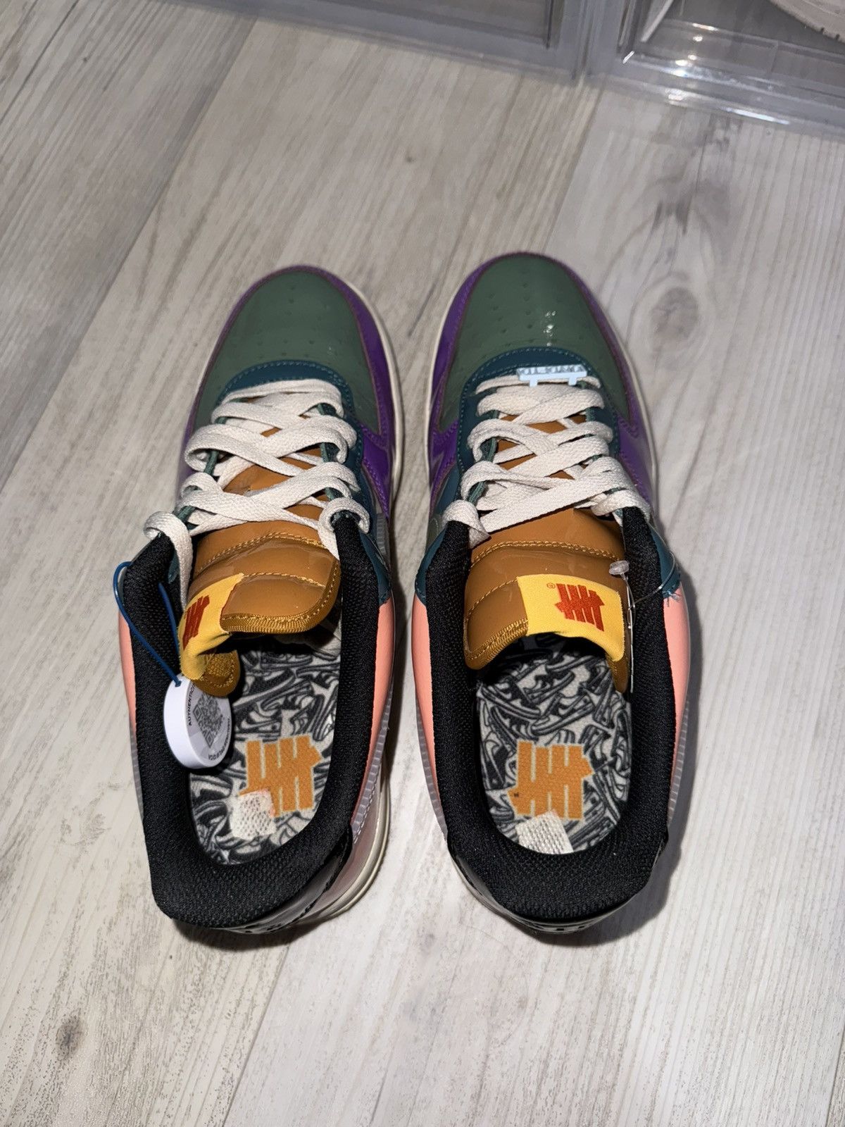 Nike × Undefeated Nike Air Force 1 Low Undefeated Patent Wild Berry Size US 10 / EU 43 - 4 Thumbnail