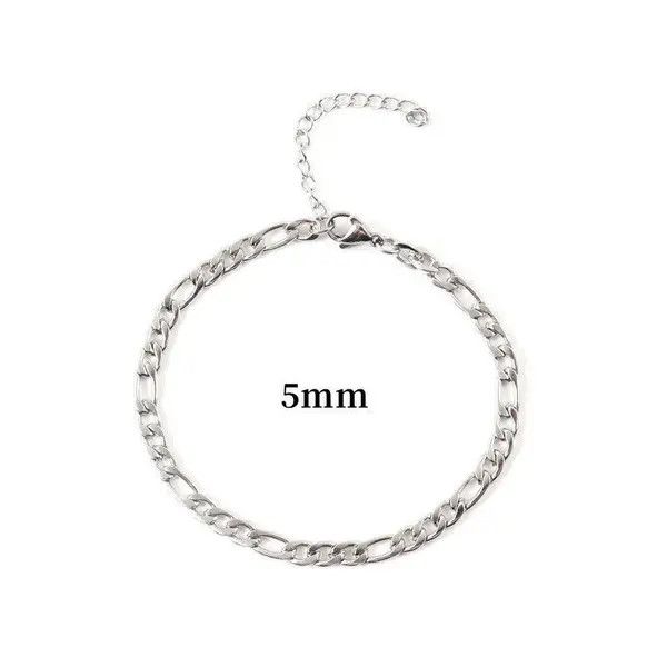 Vintage Stainless Steel Minimalist Link Bracelet Size ONE SIZE - 2 Thumbnail