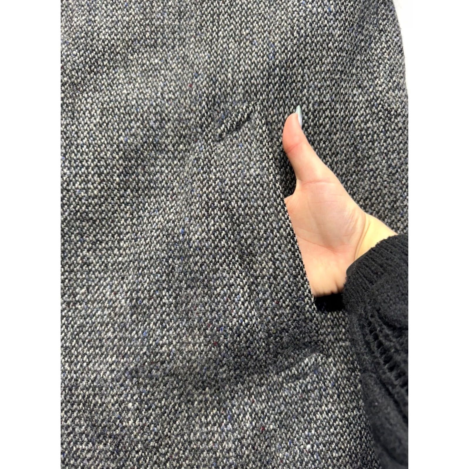 Harris Tweed VINTAGE Harris Tweed Handwoven Jacket Men's 40 Grey Wool Overcoat 100% Virgin Scottish Wool Harris Tweed Mens Jacket Size US XXS / EU 40 - 5 Thumbnail