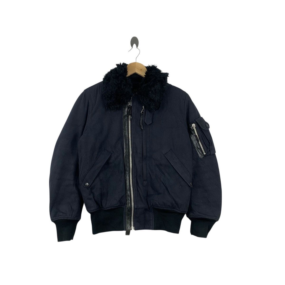 Vintage Vintage MAX FRITZ FEMME Collection MA-1Bomber Jacket Faux Size S / US 4 / IT 40 - 1 Thumbnail