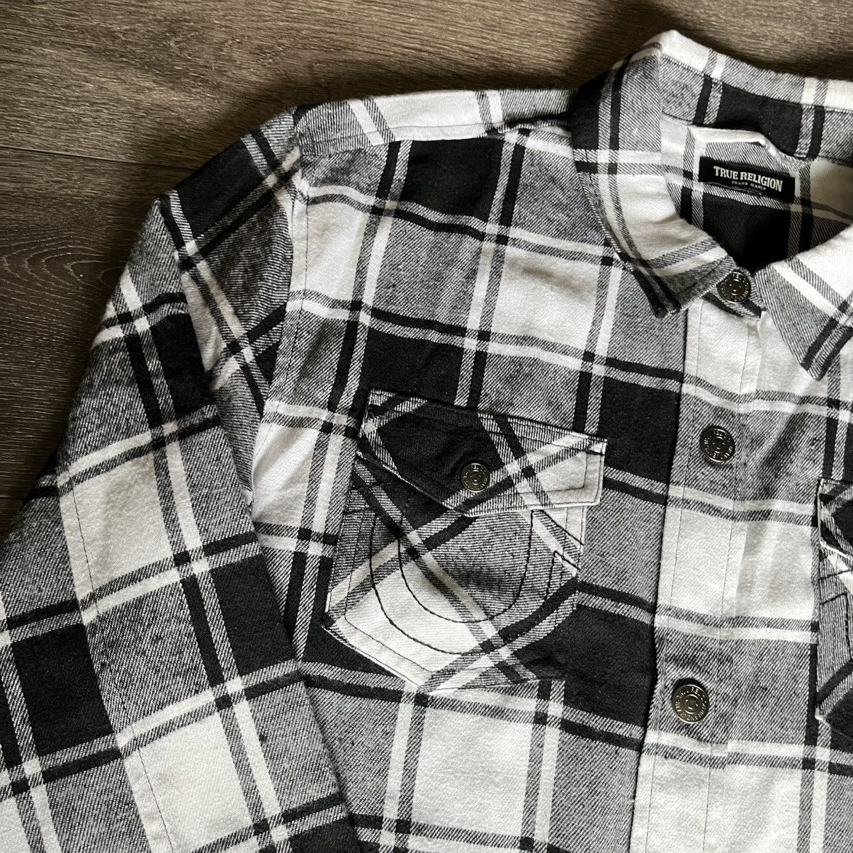 True Religion Vintage True Religion Boxy Woven HS Plaid Button Up Shirt Size US M / EU 48-50 / 2 - 3 Thumbnail