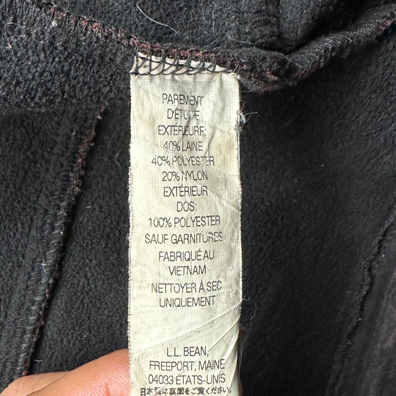 L.L. Bean LL Bean Soft Shell Wool Blend Jacket Mens LT Maroon Zip Size US L / EU 52-54 / 3 - 9 Thumbnail