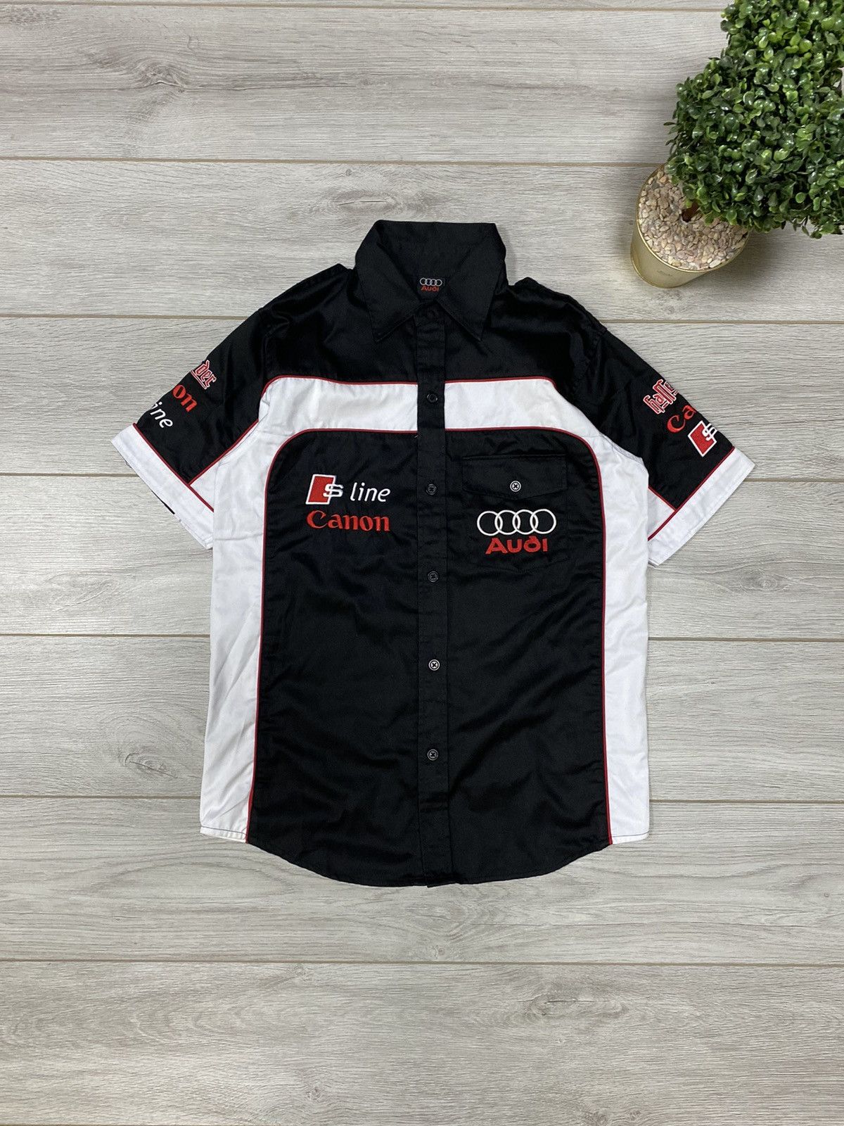 Vintage Audi vintage thick shirt big logo buttons canon Size US S / EU 44-46 / 1 - 5 Thumbnail