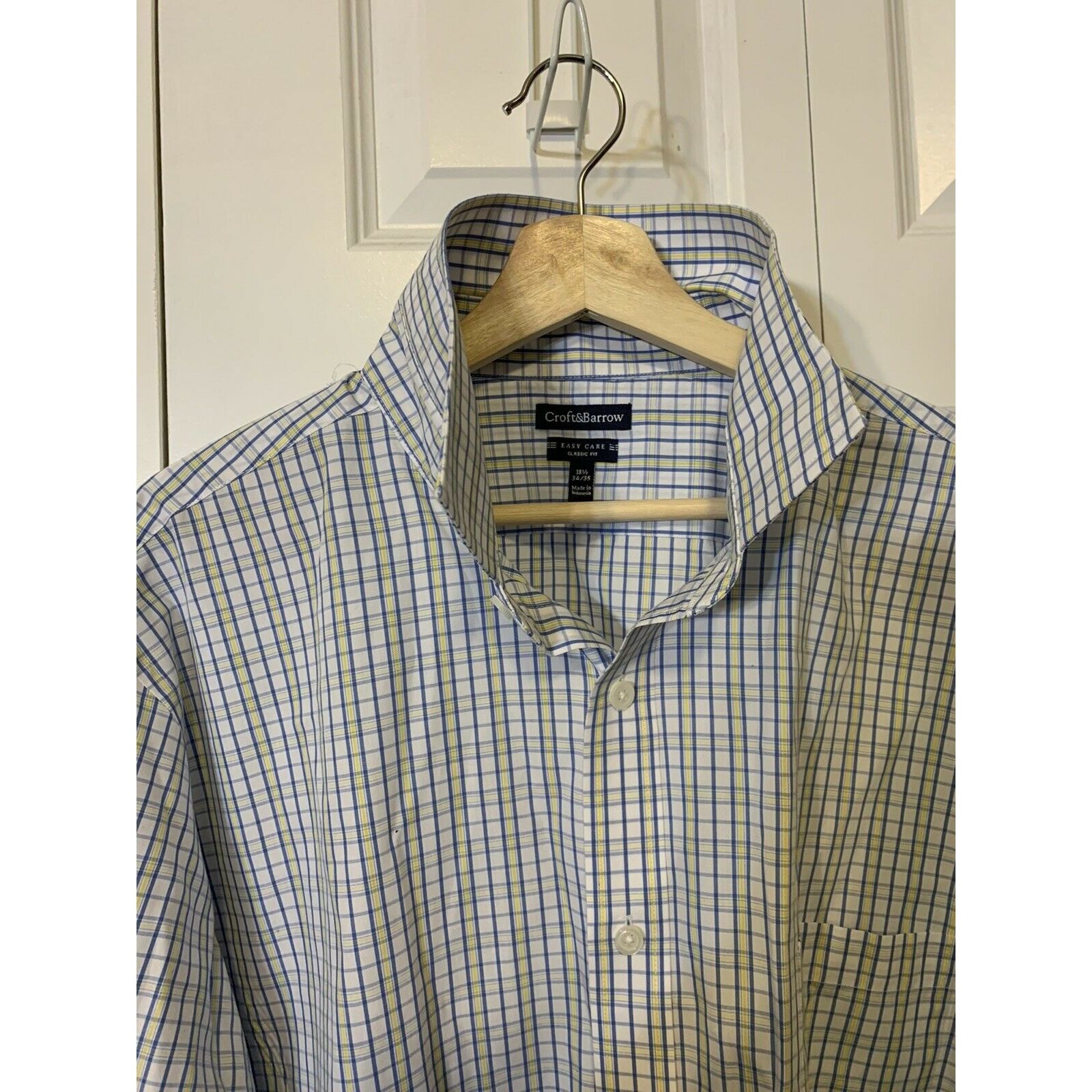 Croft & Barrow Croft & Barrow Men’s Sz 18 1/2 33/35 Button Shirt Long Sleev Size US XXL / EU 58 / 5 - 8 Thumbnail