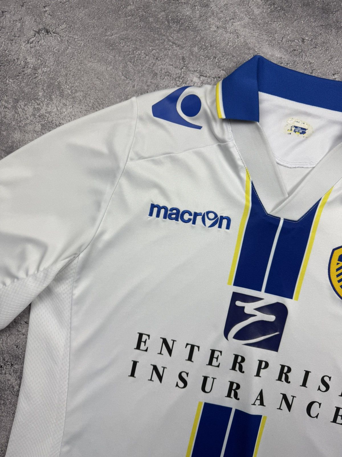 Macron Leeds United FC Macron Home Football Shirt Soccer Jersey Size US L / EU 52-54 / 3 - 9 Thumbnail