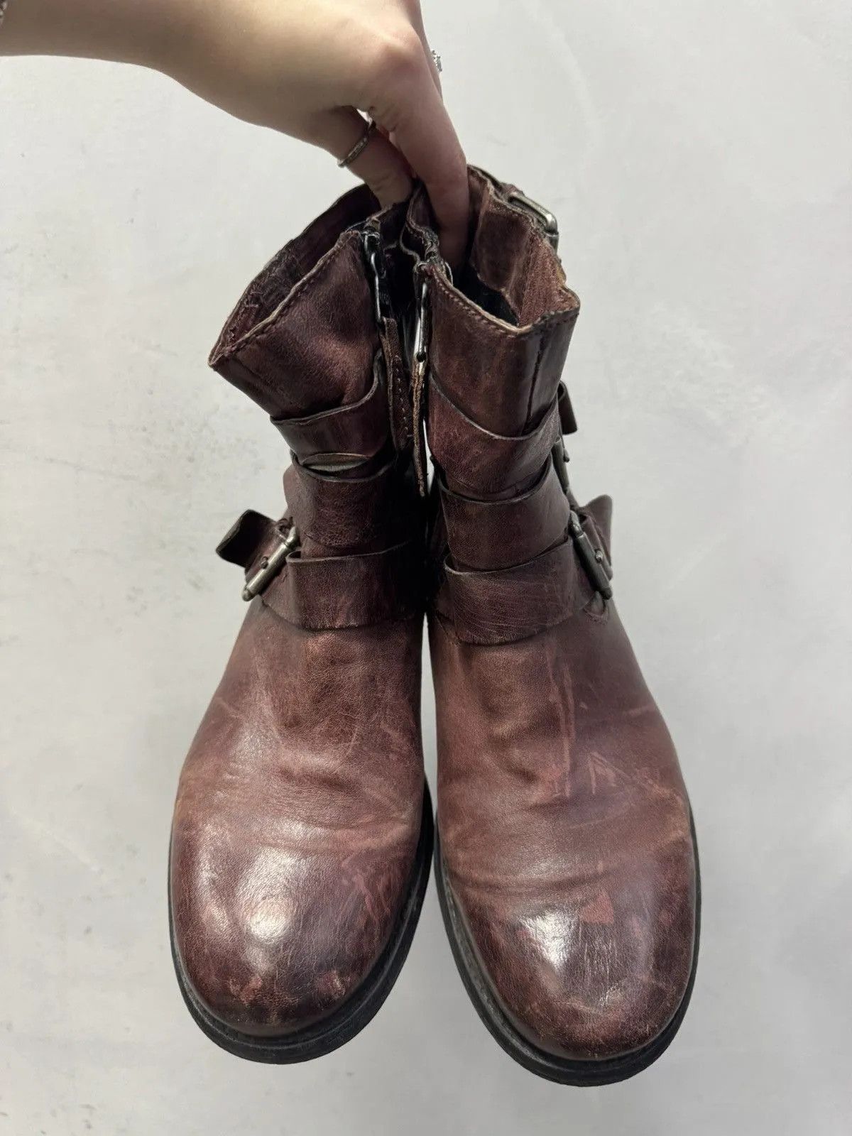 Schott Vintage Real Leather Boots Italy Hight Boots Size US 7 / EU 40 - 9 Thumbnail