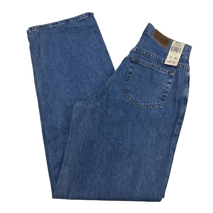 L.L. Bean Vintage L.L. Bean Wide Leg Jeans 6 Tall HighRise Made N USA