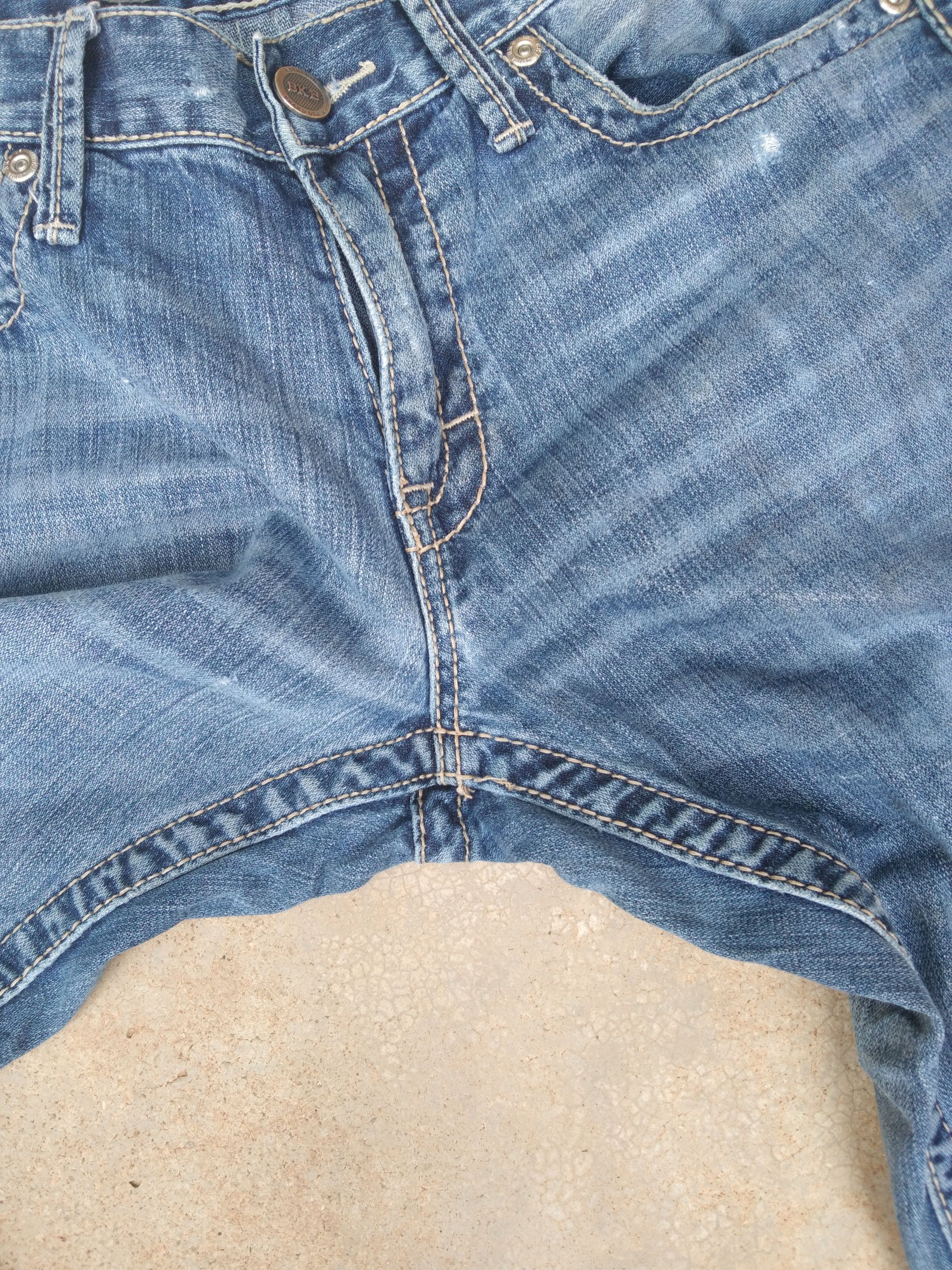 Jean Vintage BKE Denim Carter Boot Cut Distressed Jeans 31x35 Size US 31 - 7 Thumbnail