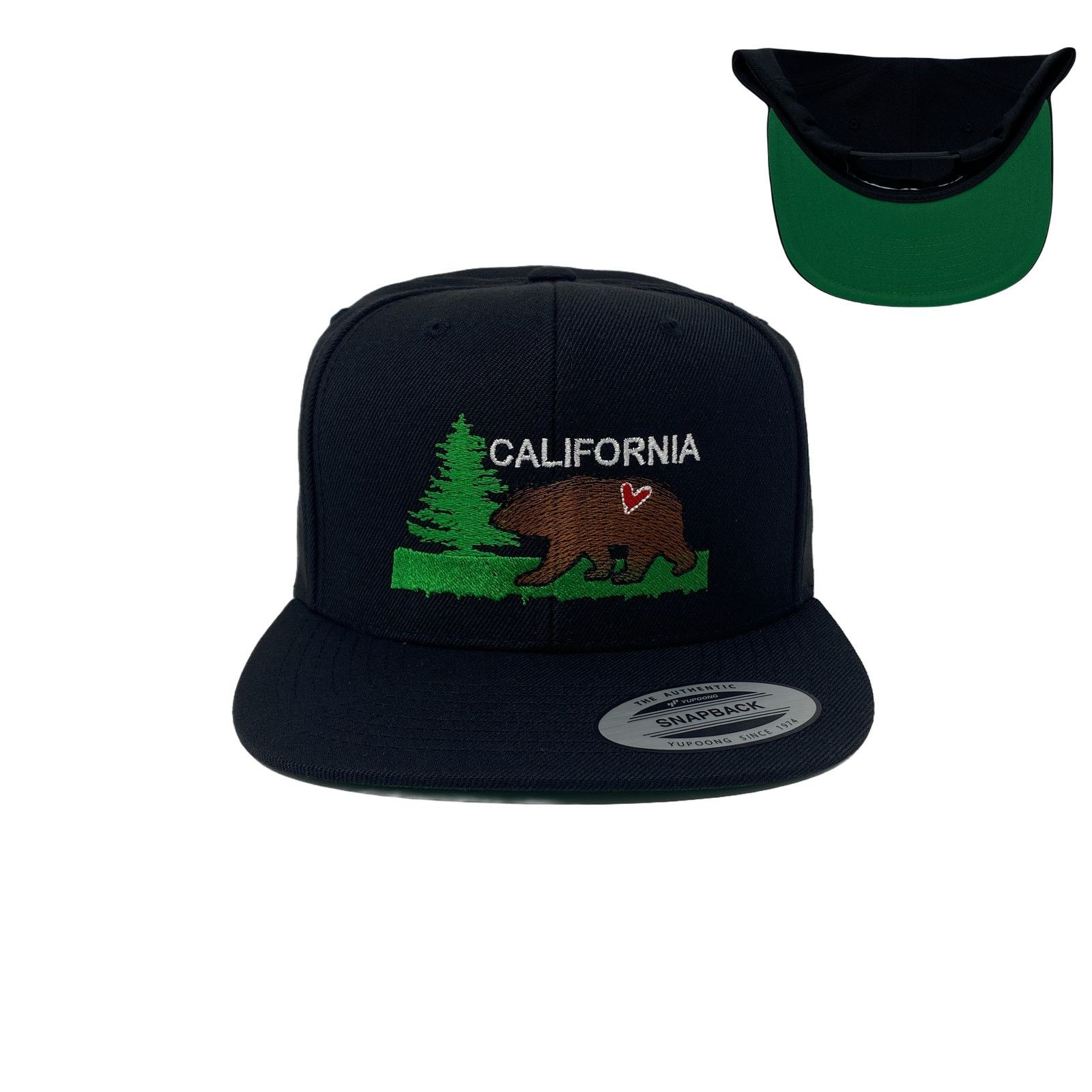 Other California Brown Bear Love Tree Nature Wildlife Snapback Hat Size ONE SIZE - 1 Thumbnail