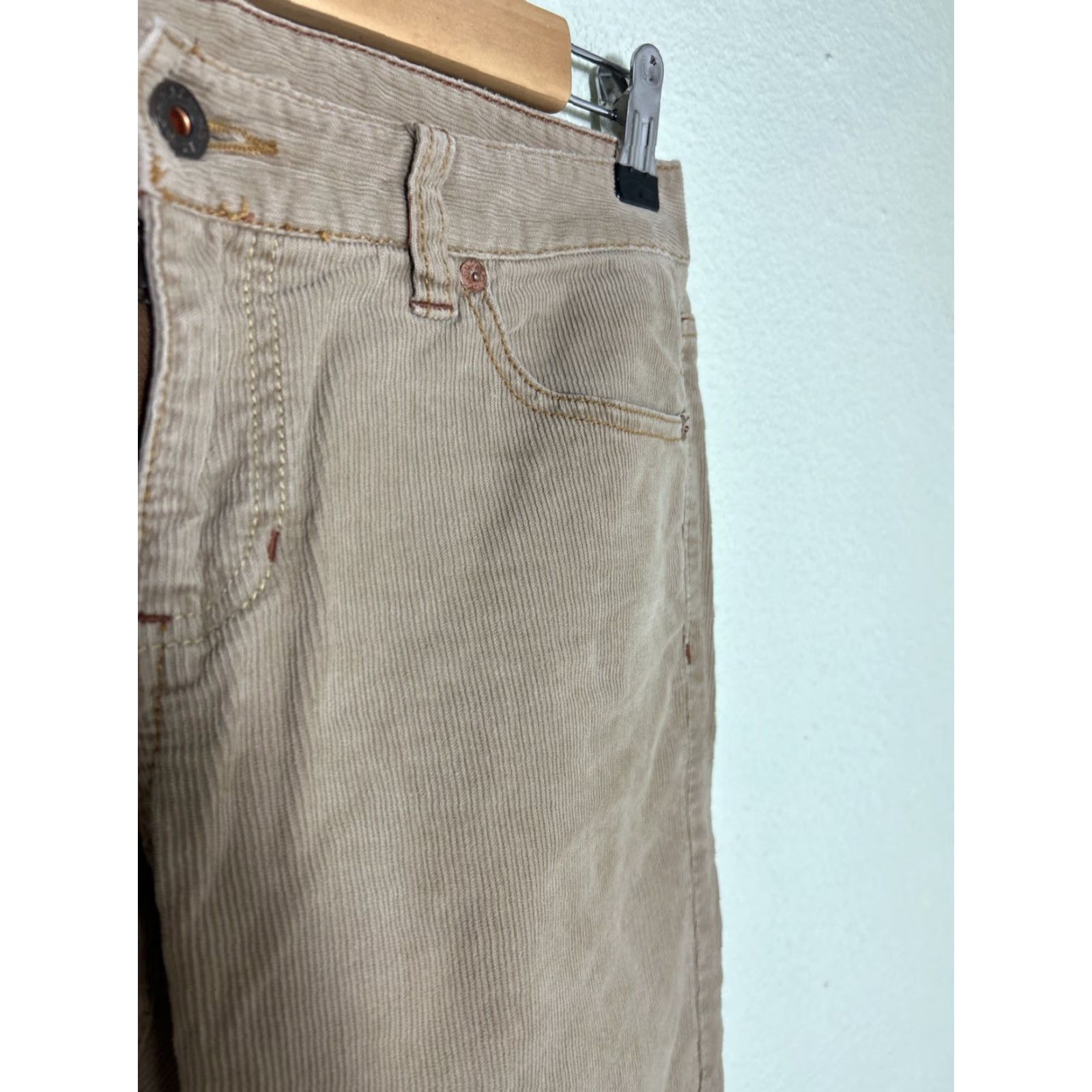 Polo Ralph Lauren Polo Jeans Company Womens Pants Straight Beige Corduroy 30x31 Size 4 Womens Size 27" / US 4 / IT 40 - 5 Thumbnail