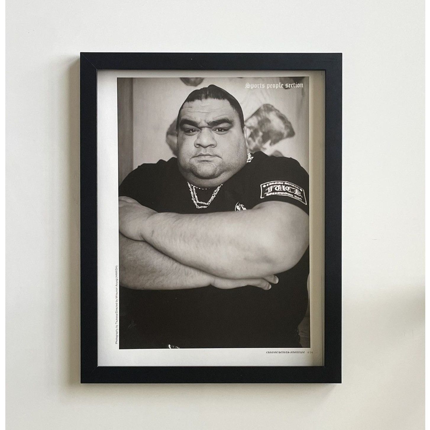Chrome Hearts × Vintage Chrome Hearts black/white photo Poster framed 9x11 Size ONE SIZE - 1 Thumbnail