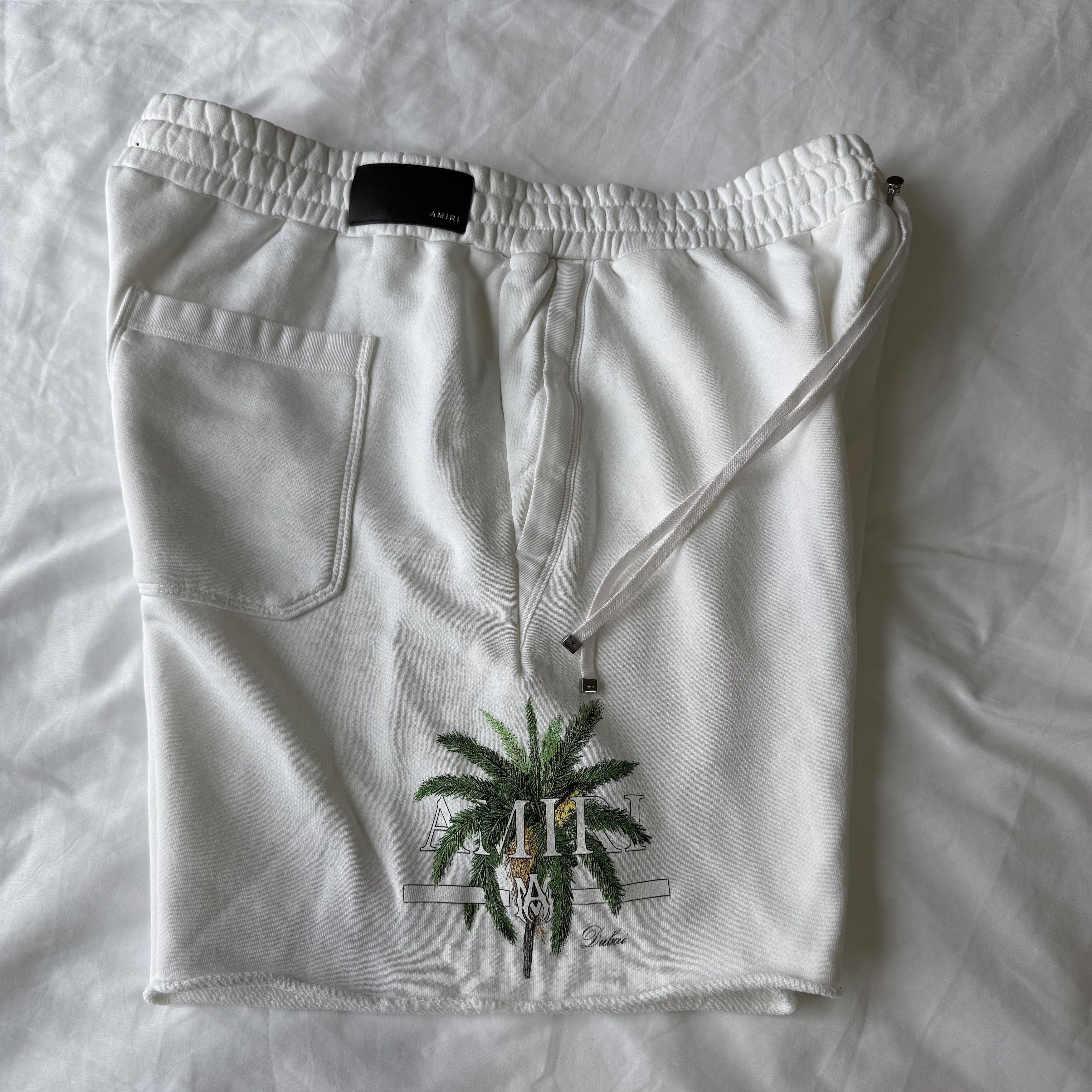 Amiri Amiri Dubai Exclusive Palm Tree Embroidered Sweatshorts Size US 43 - 2 Thumbnail