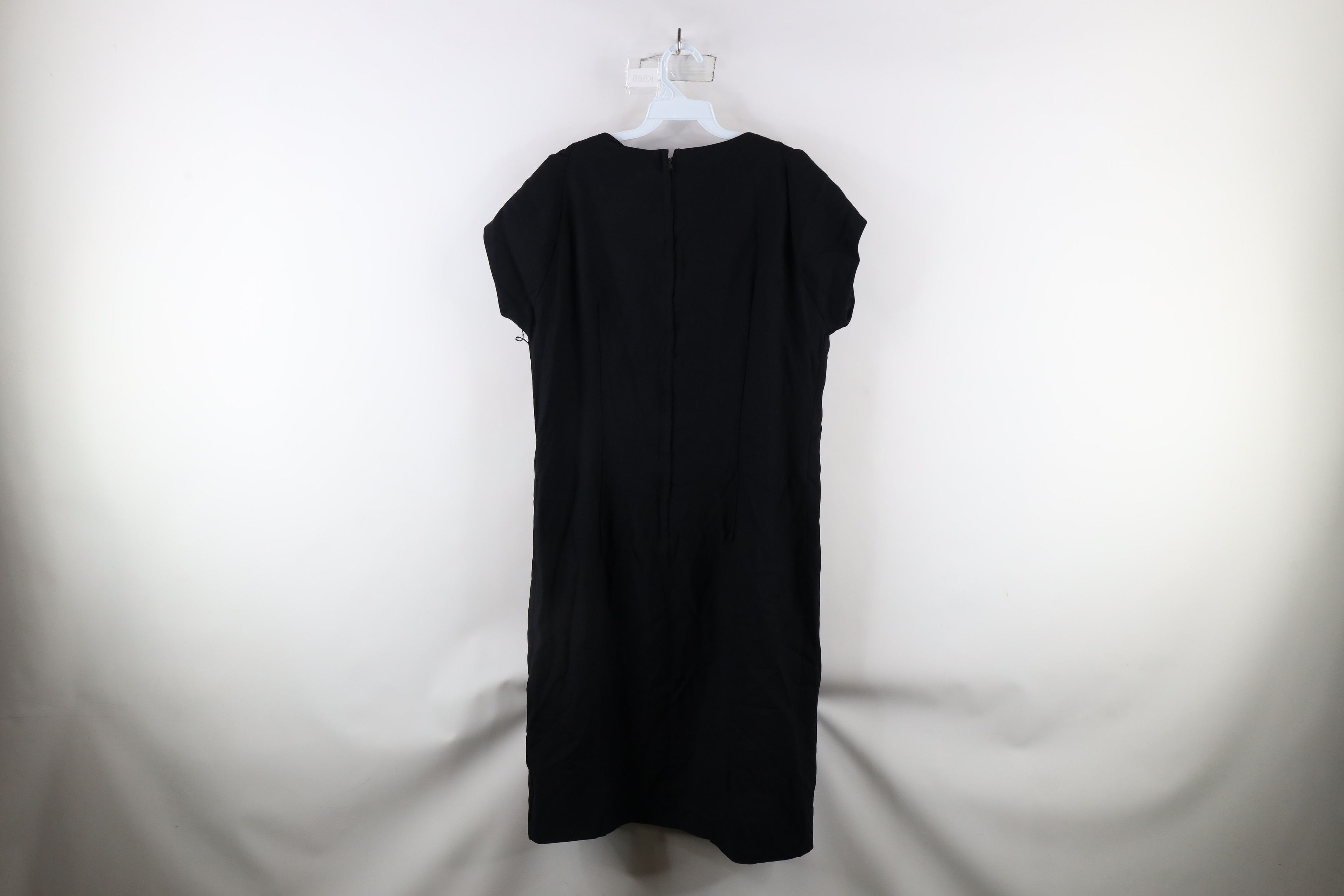 Vintage Vintage 50s Rockabilly Cocktail Sleeveless Dress Black USA Size XXL / US 16-18 / IT 52-54 - 10 Thumbnail