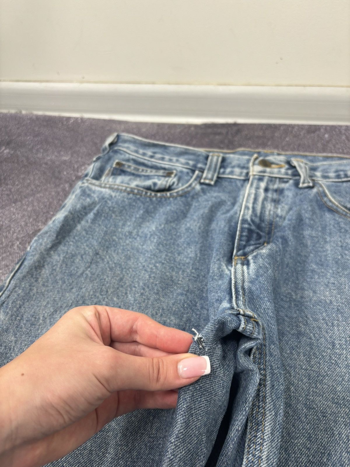 Carhartt Vintage Carhartt Y2K Relaxed Fit American Work Denim Jeans Size US 33 - 13 Thumbnail