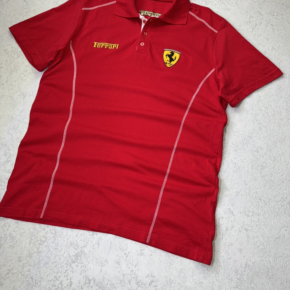 Ferrari Vintage 90’ Ferrari Racing Polo Size XL Size US XL / EU 56 / 4 - 3 Thumbnail